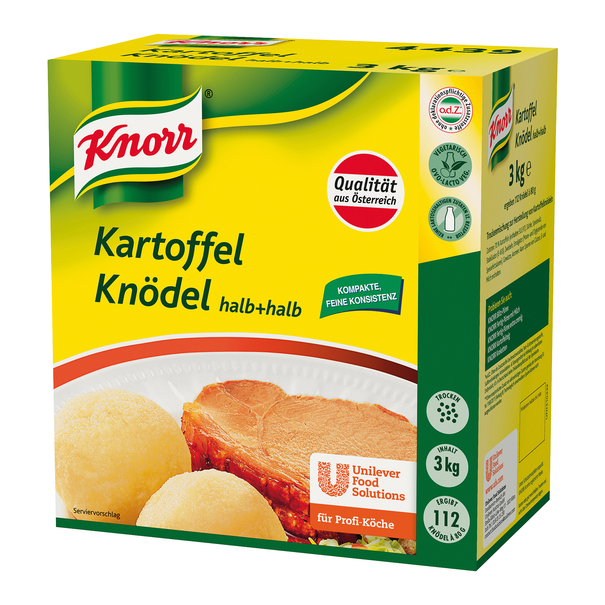 Knorr zemiakové knedle pol/pol 3kg
