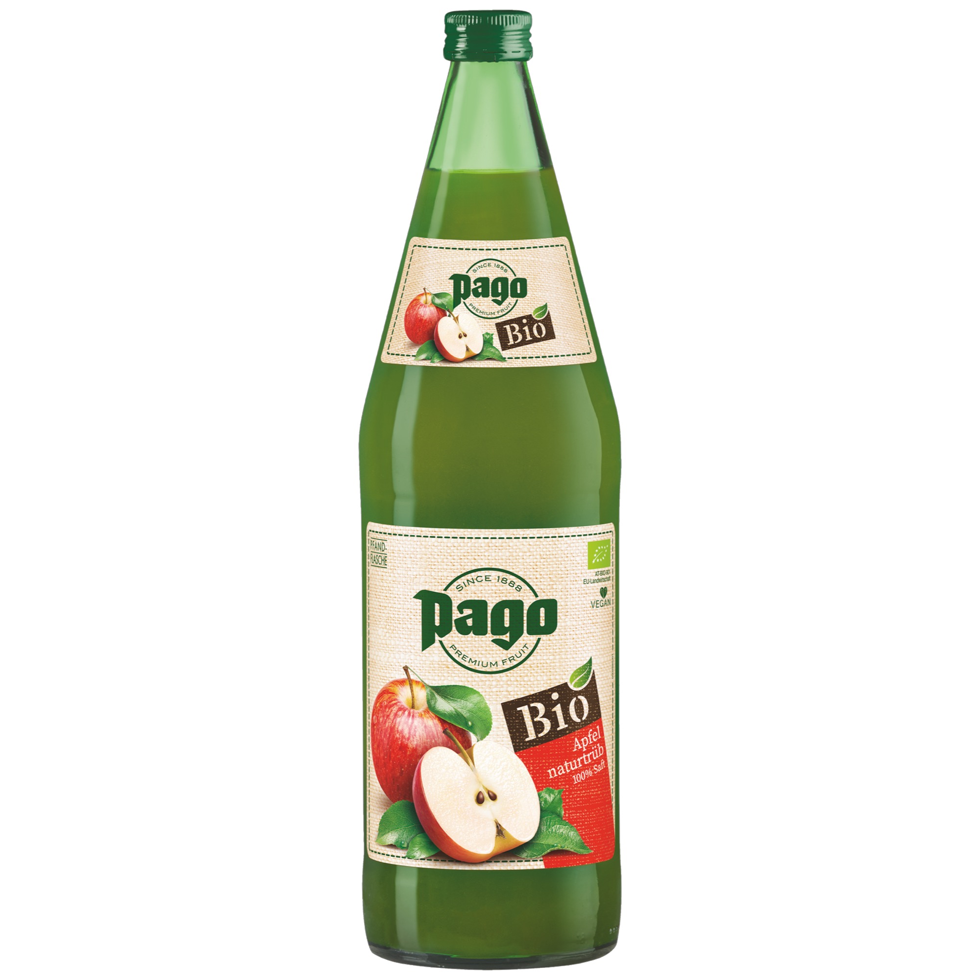 Pago Bio jablk.šťava 100% vr.obal 1l