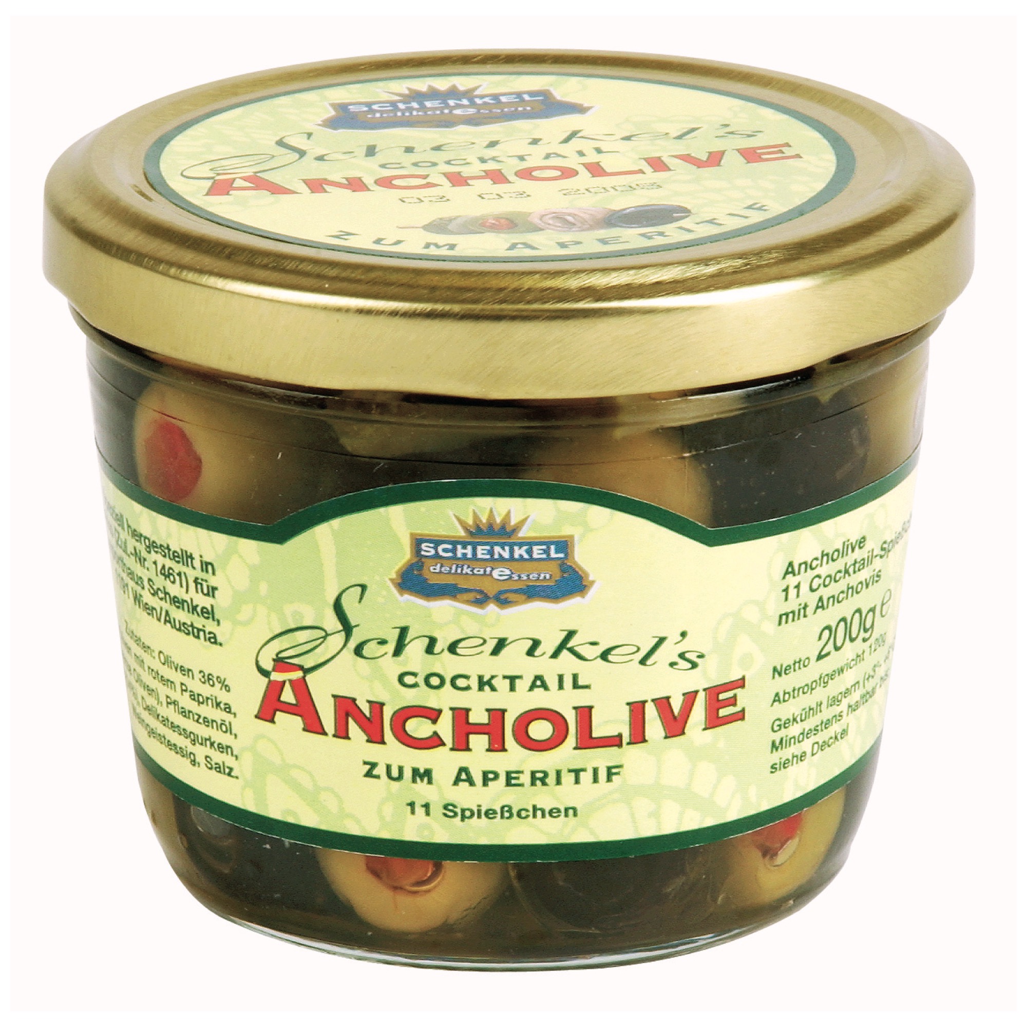 Schenkel Ancholive olivy s ančovič. 200g
