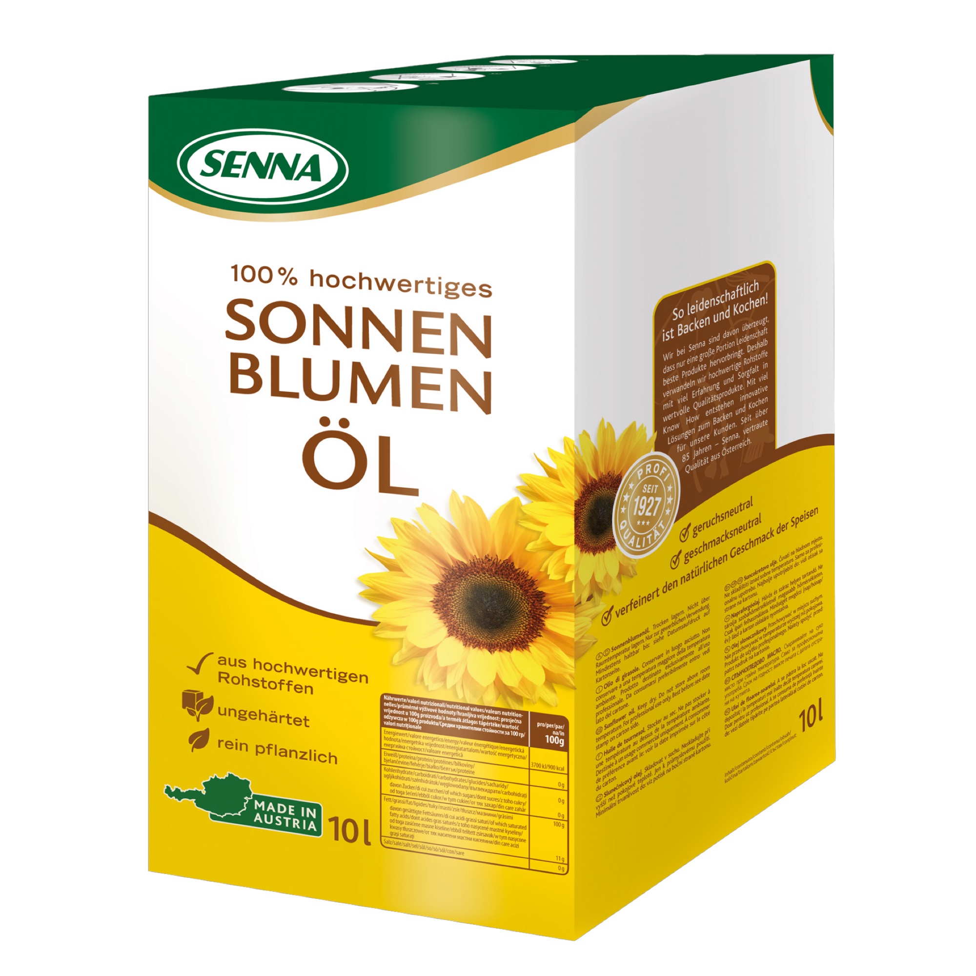 Senna slnečnicový olej Bag-in-Box 10l