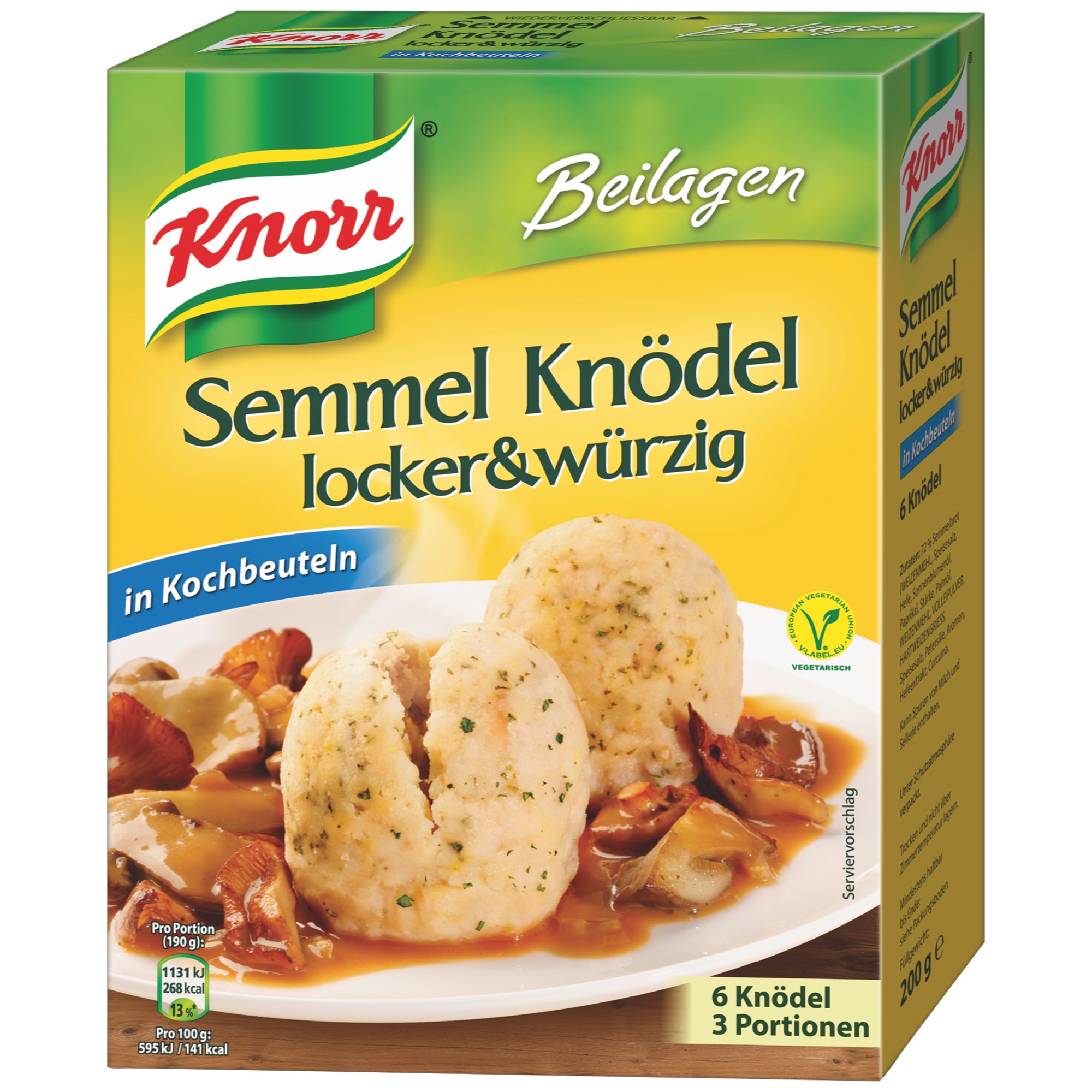 Knorr žemľ.knedľa varné vrecko 200g