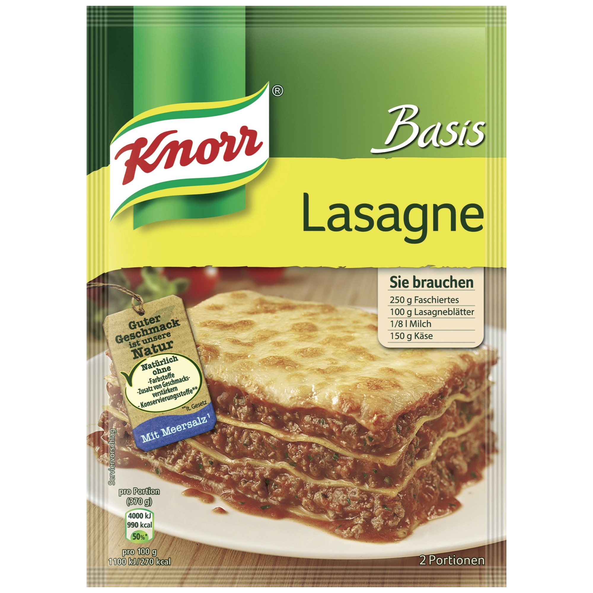 Knorr Basis lasagne