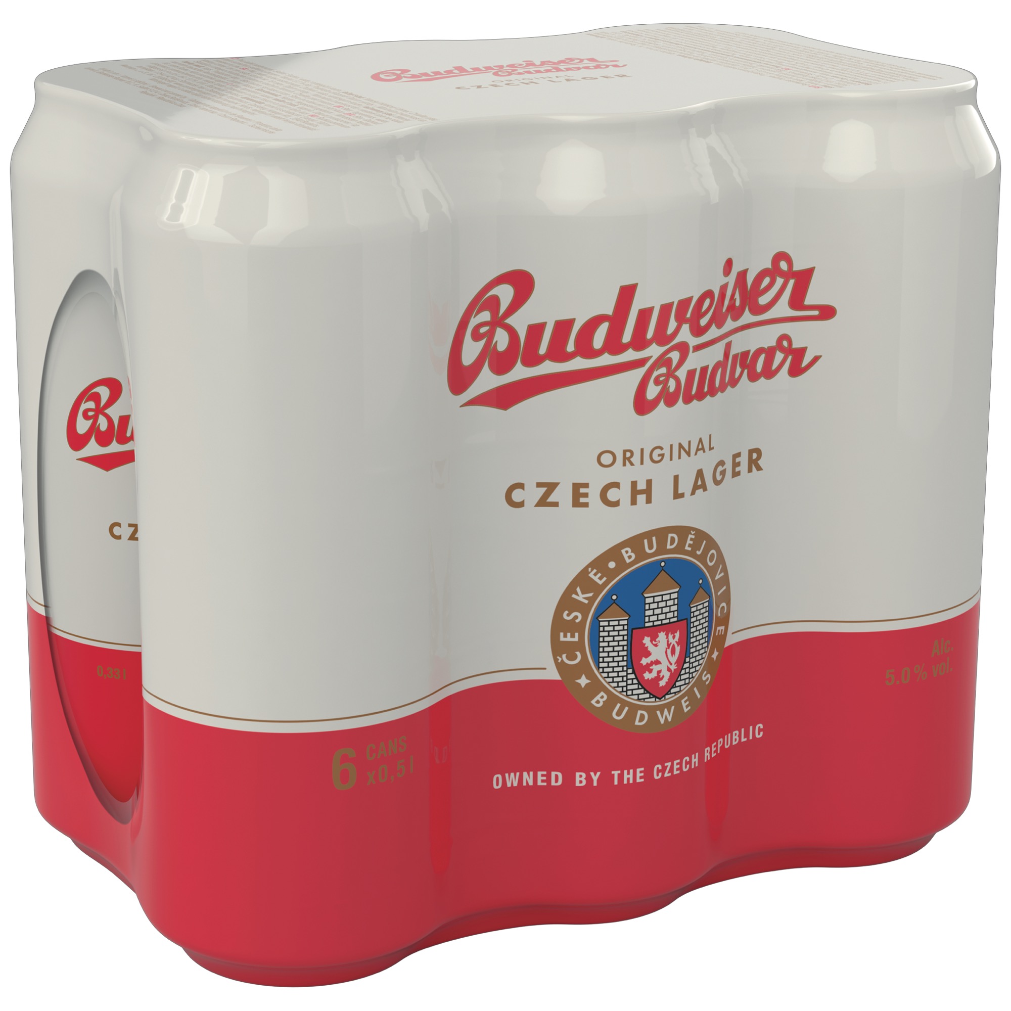 Budweiser Budvar plechovka 6x0,5l