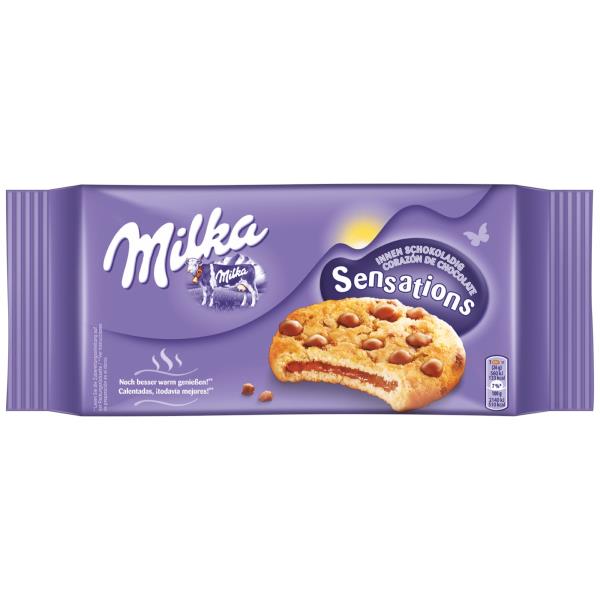 Milka Cookies Sensation 156g, čokoládové