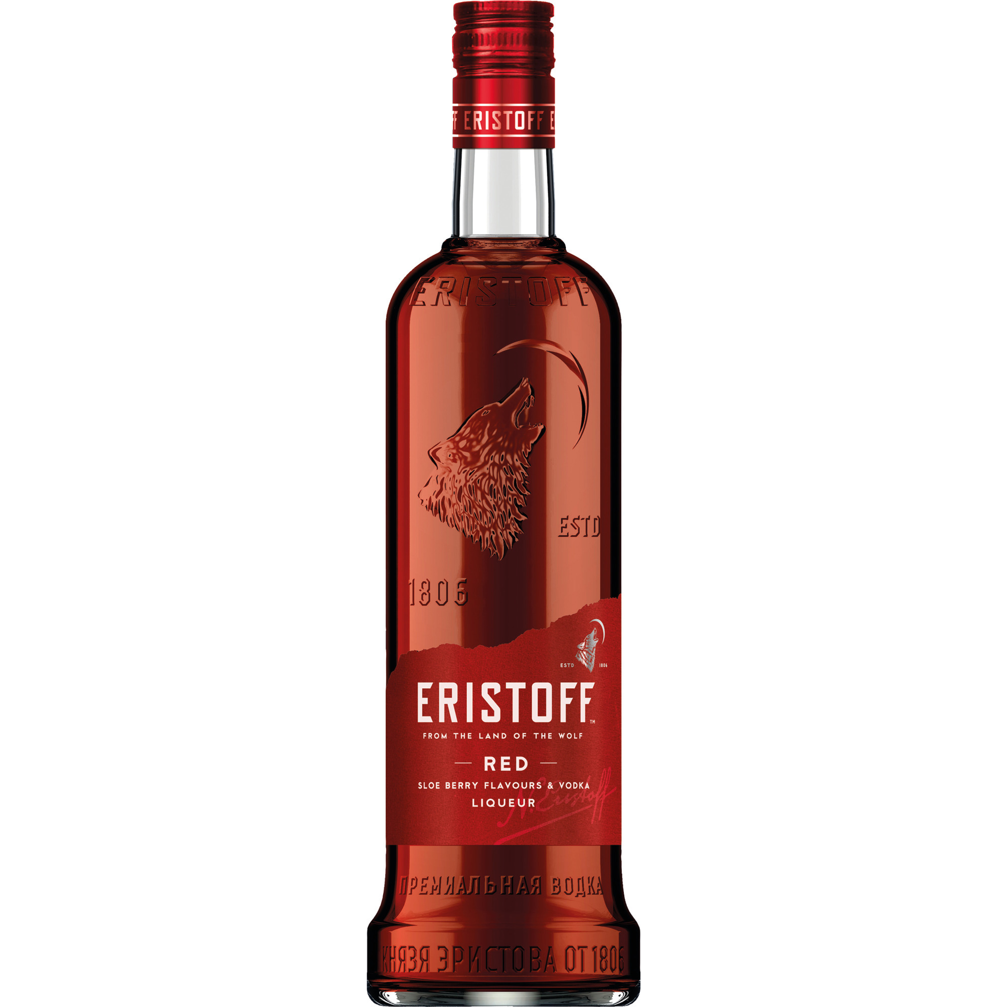 Eristoff Vodka 0,7l, červená
