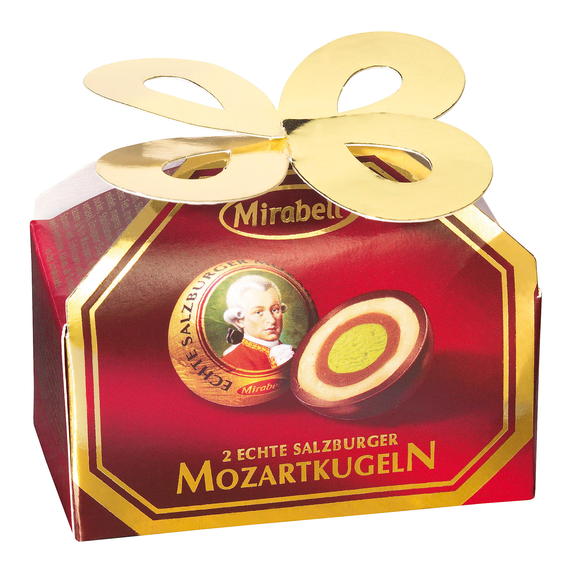 Mirabell Mozartkugeln darček 2ks 34g