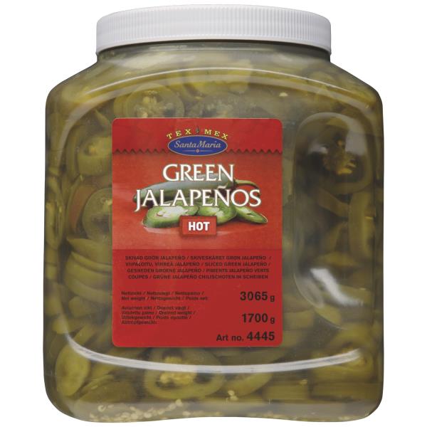 Santa Maria papričky Green Jalapeno Hot 3,065kg