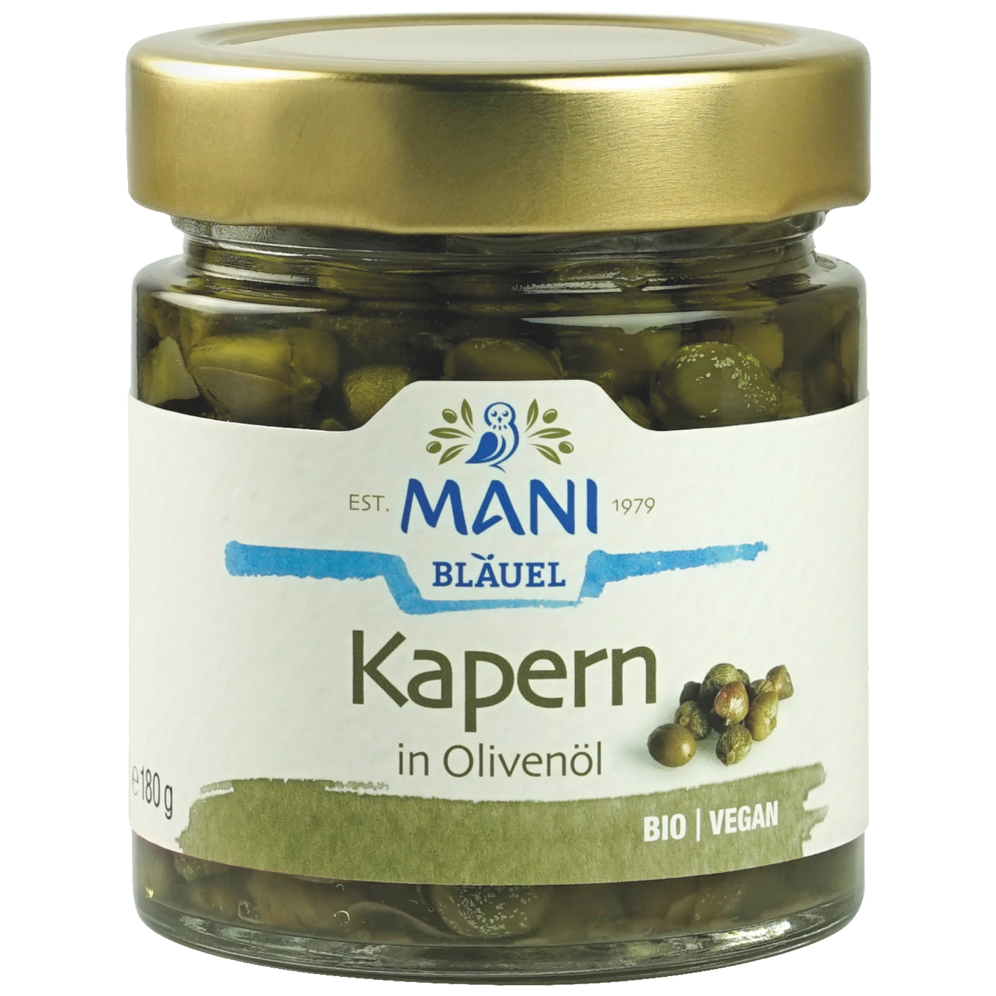 Mani Bio kapary zel. v oliv.oleji 180g