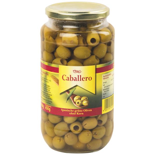 Caball. olivy zelené bez kôstky 340/360 900g