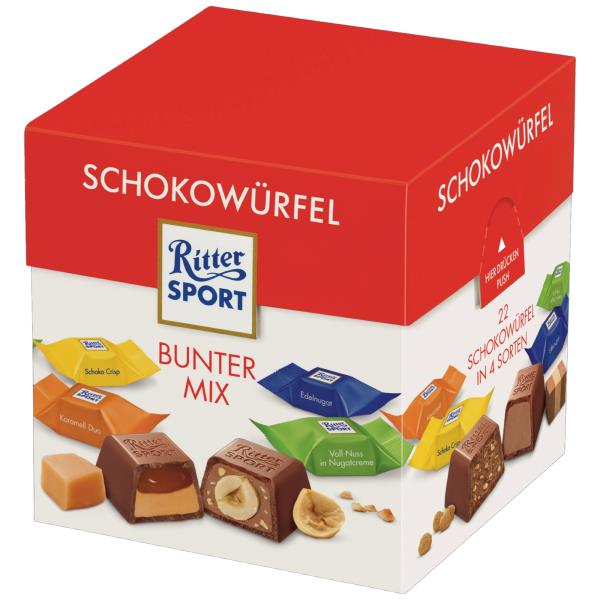 Ritter Sport Schokowürfel 176g, Bunter Mix