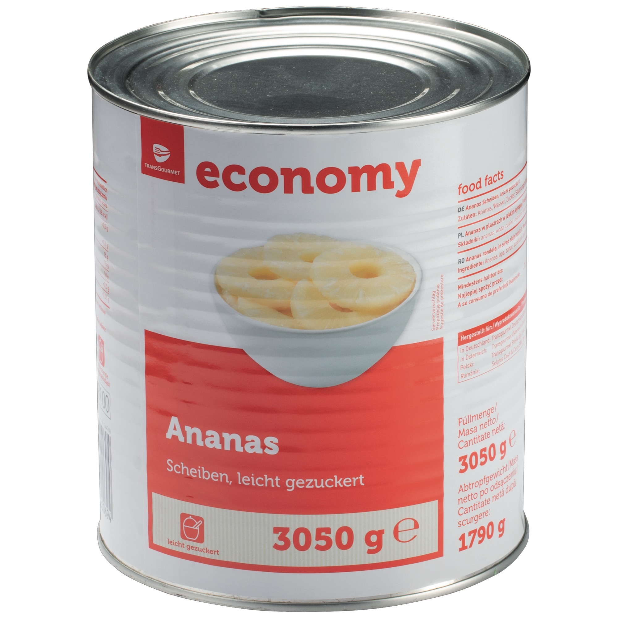 Economy ananás plátky 3/1