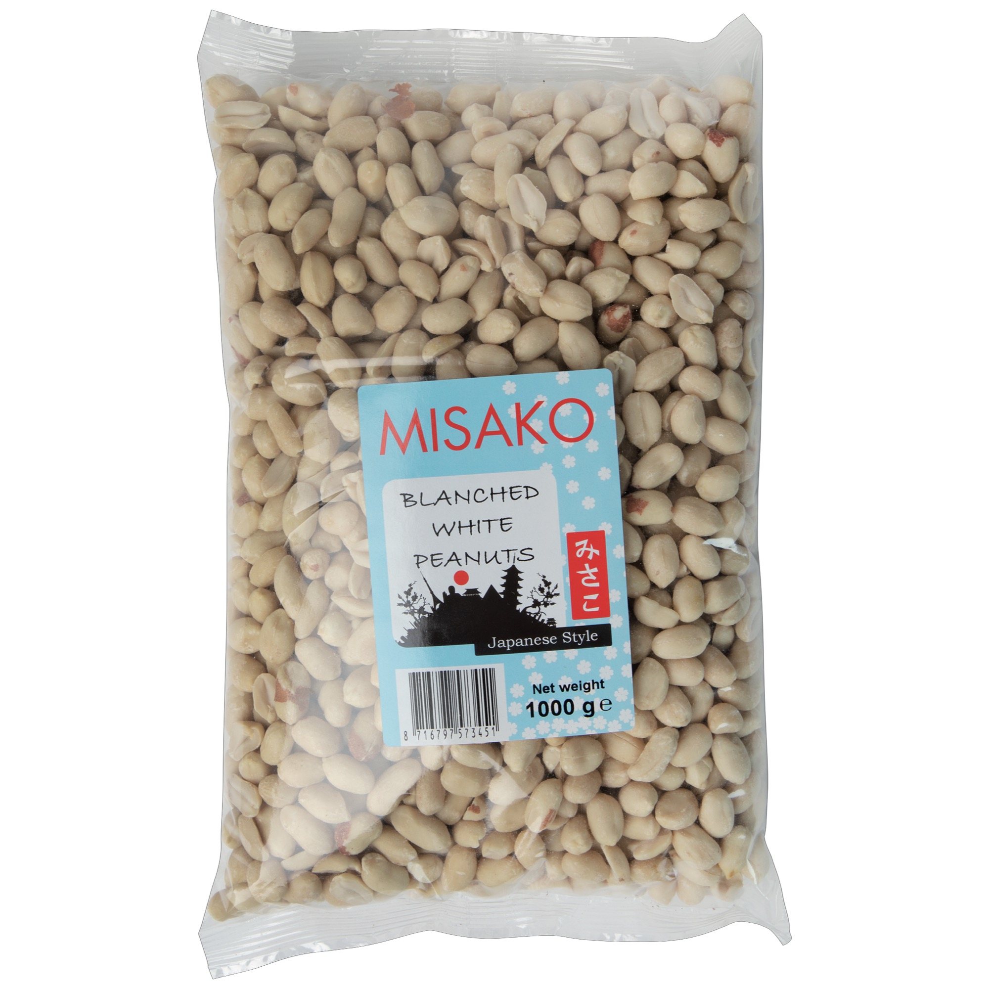 Misako arašidy lúpané bez šupky 1kg