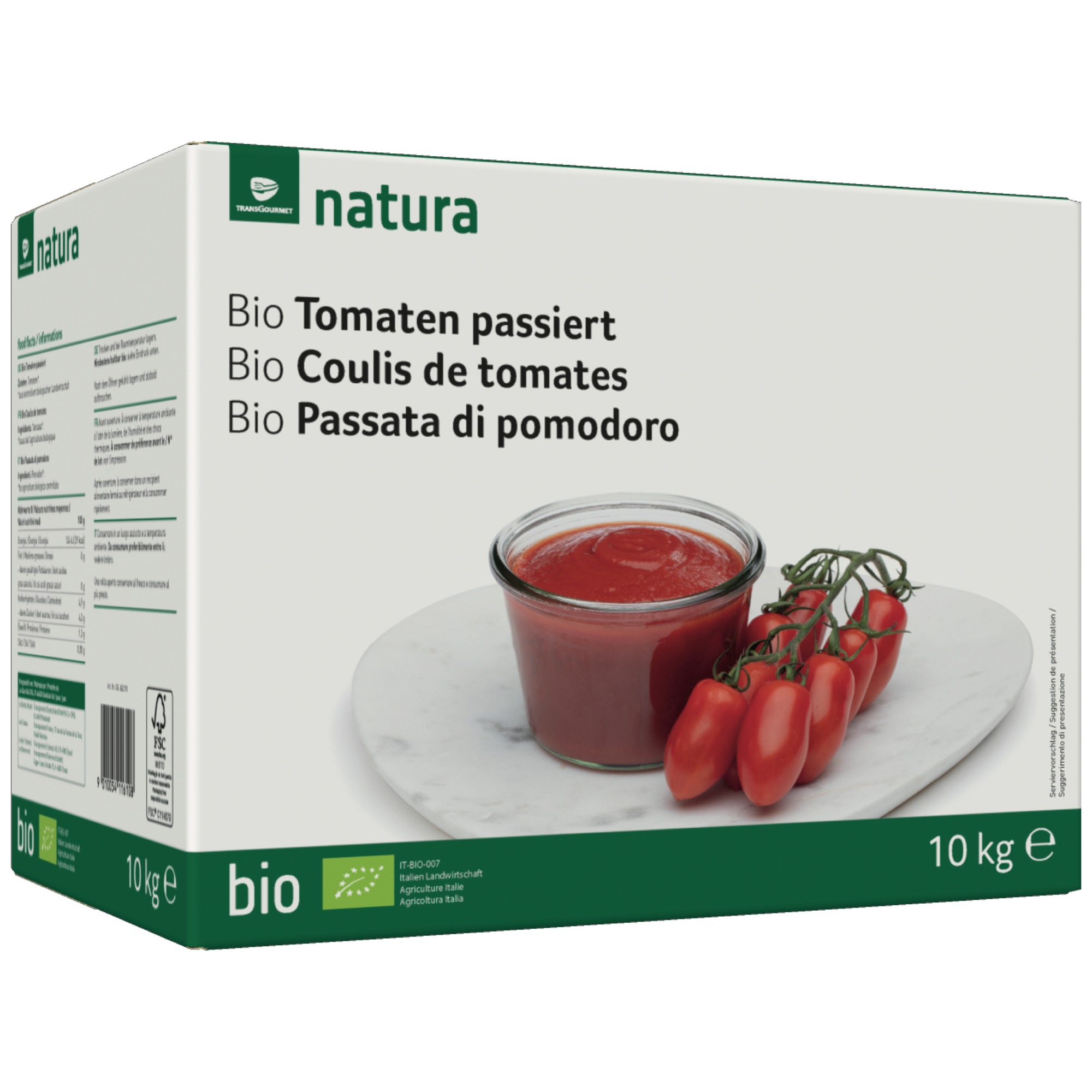 Natura Bio paradajky pasírované 10kg