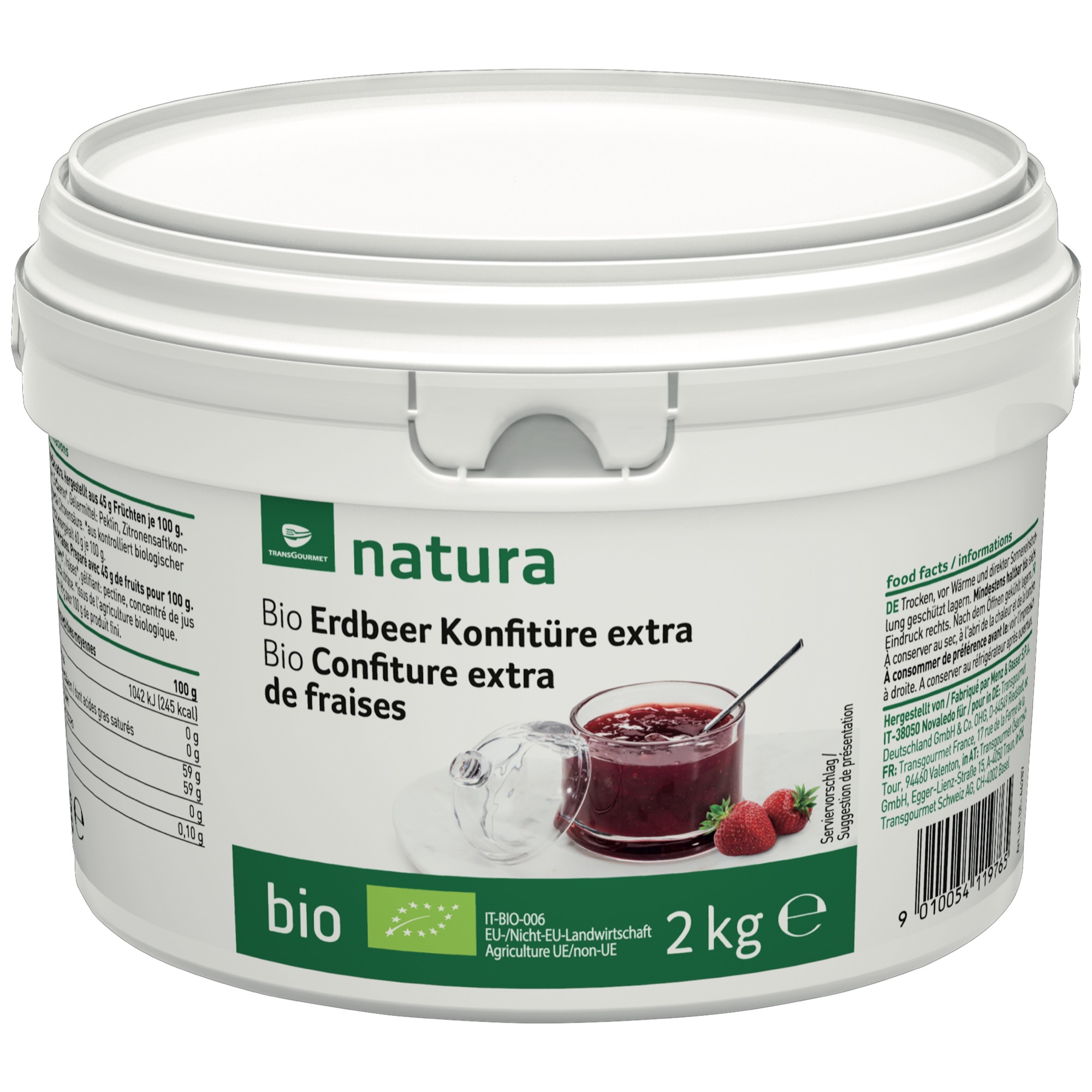 Natura Bio džem jahoda 45% 2kg