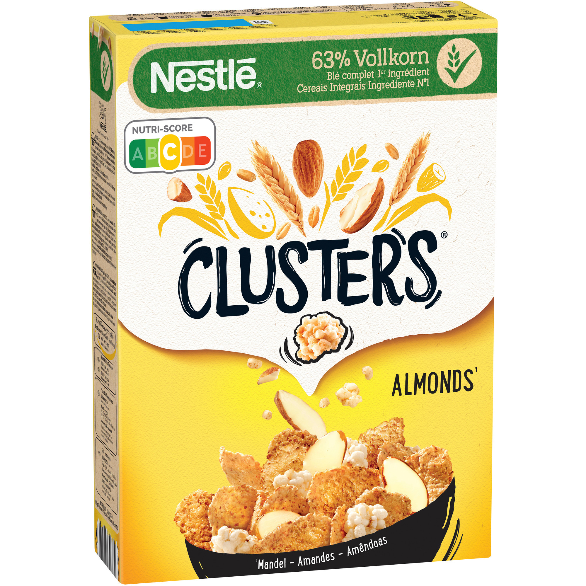 Nestle Clusters 325g mandľové