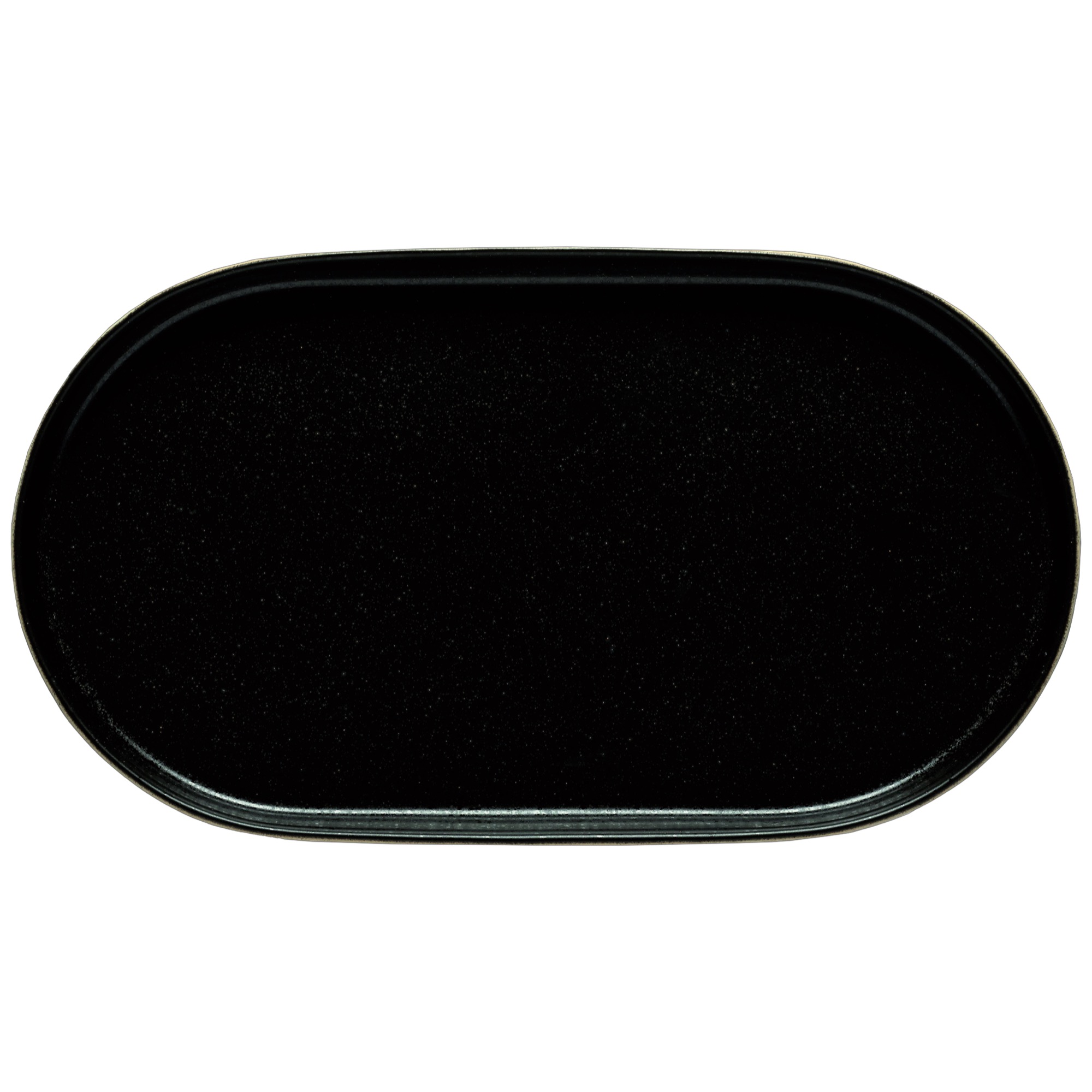 Platte Notos Black oval 37x20,5cm