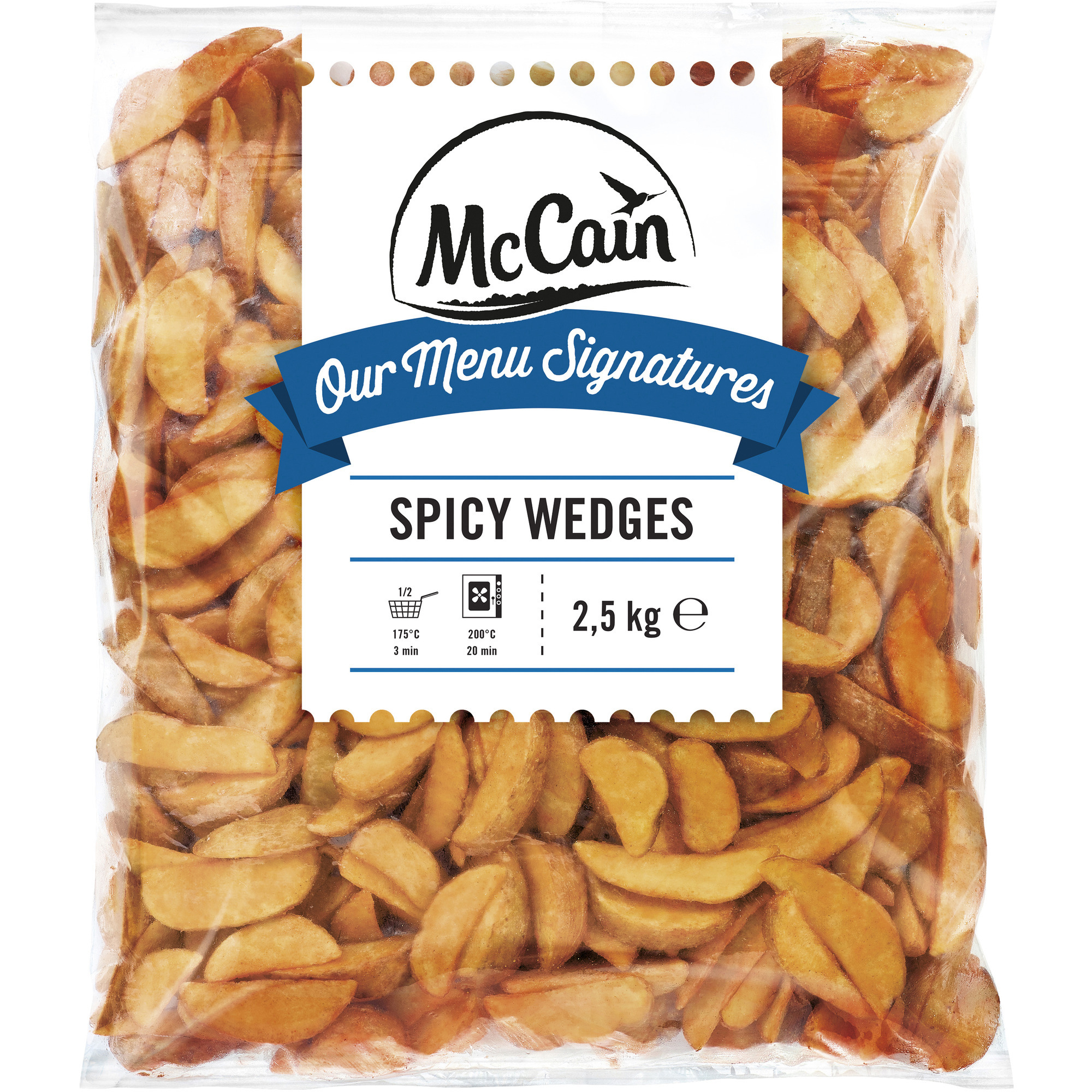 Mc Cain Spicy Wedges TK 2,5kg