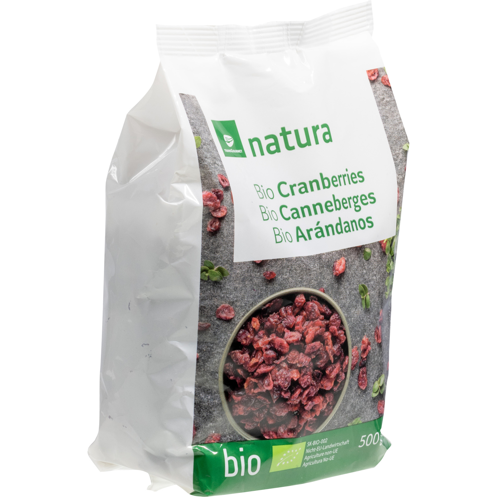 Natura Bio Cranberries gesüßt 500g