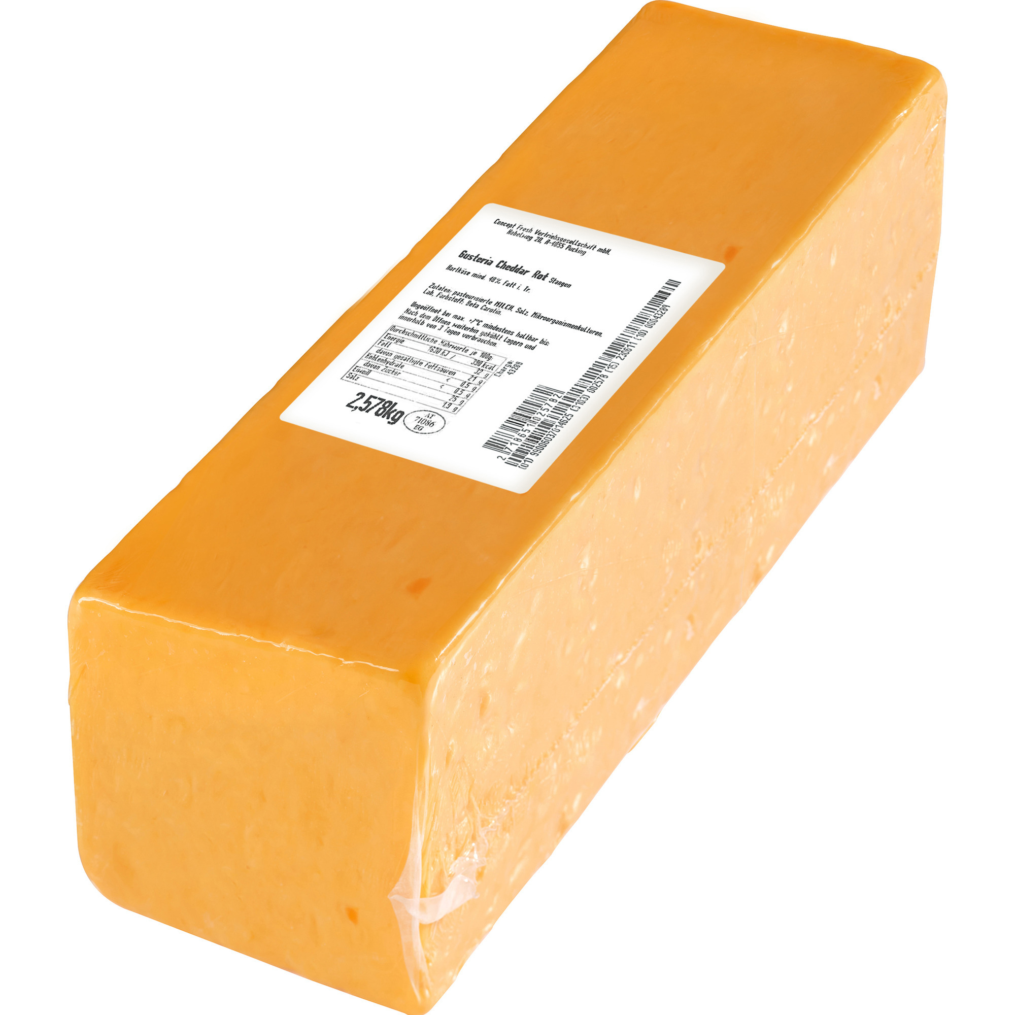 Gusteria Cheddar Stange rot ca. 2,4kg