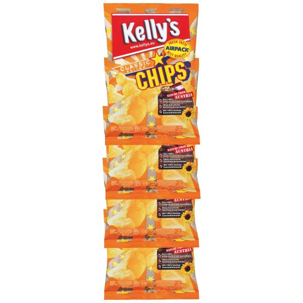 Kelly Chips pás 8x35g klasik