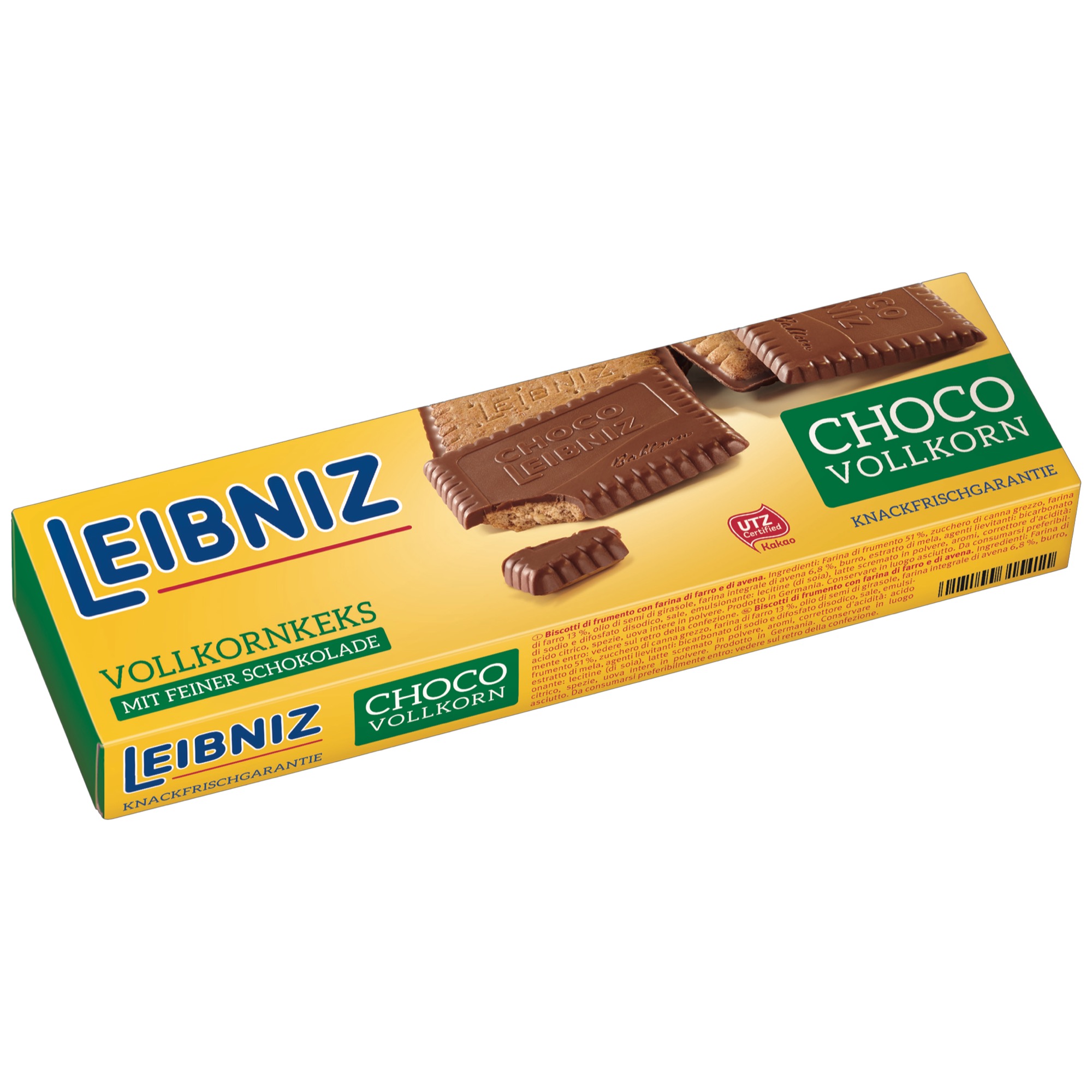 Leibniz Choco 125g, celozrnné
