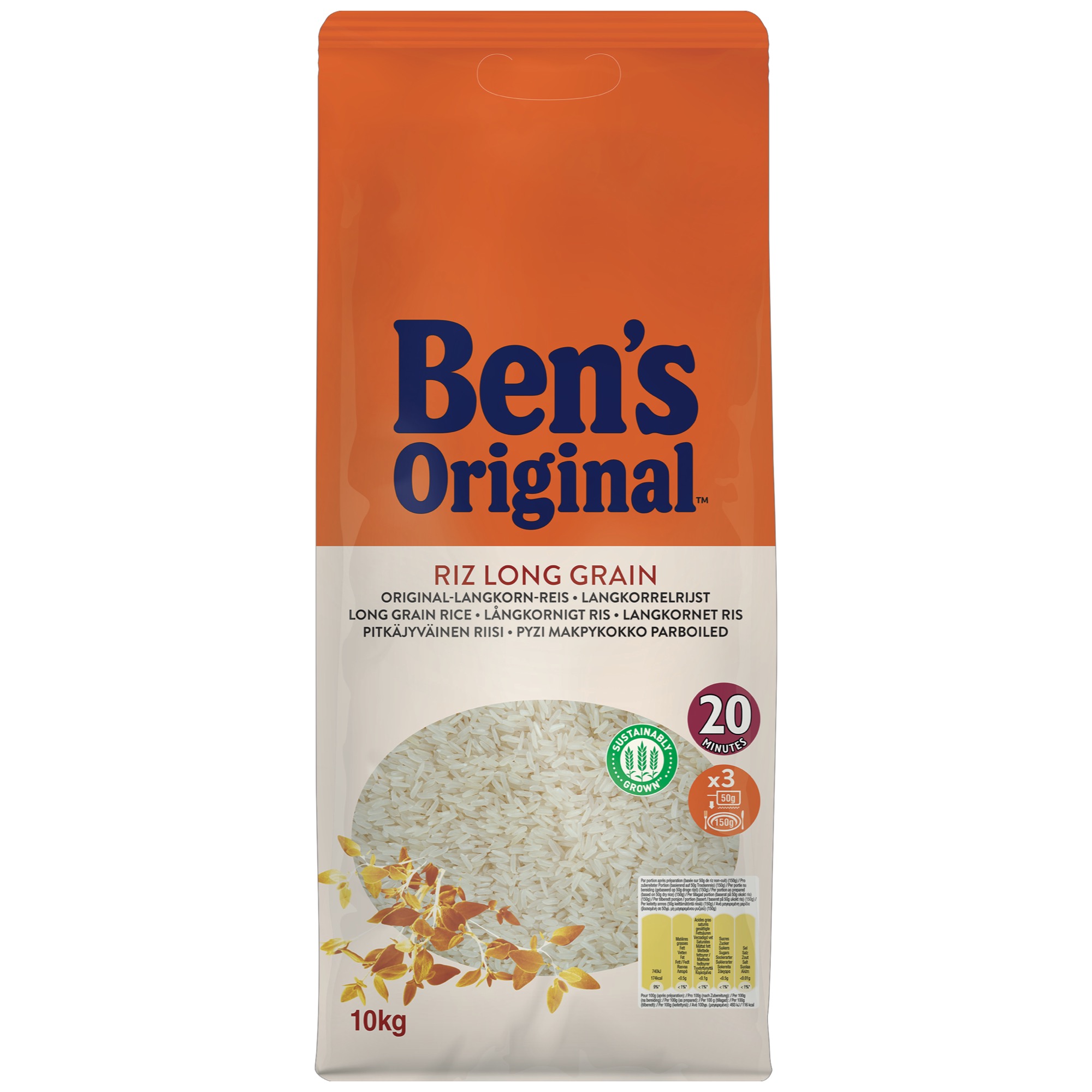 Uncle Bens ryža dlhozrnná 10kg