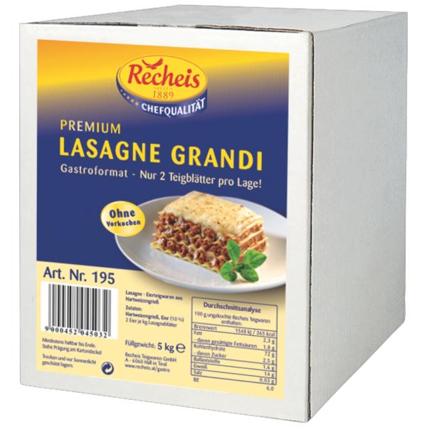 Recheis Lasagne grandi žlté 5kg