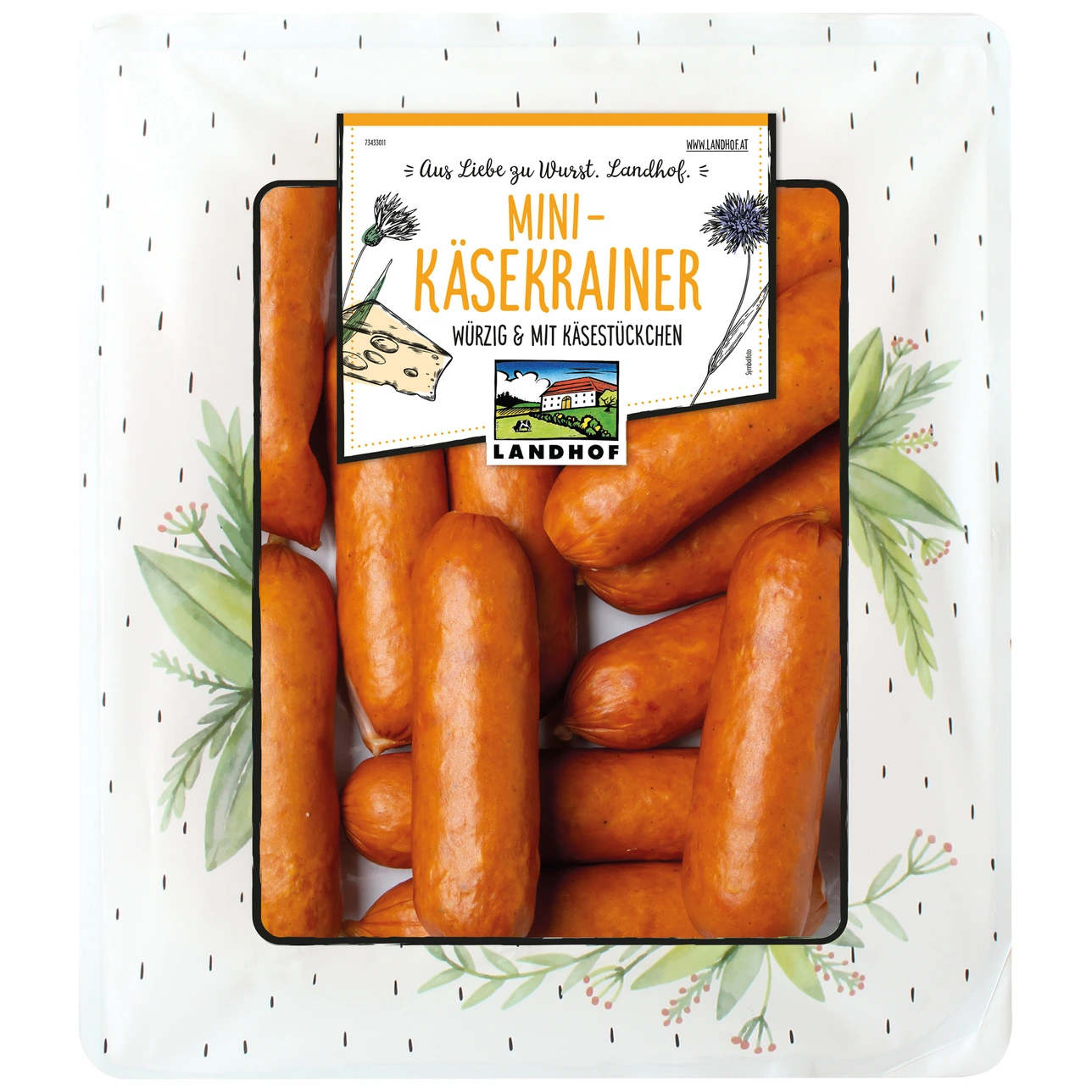 Landh.Mini syrové klobásy cca.1,5kg