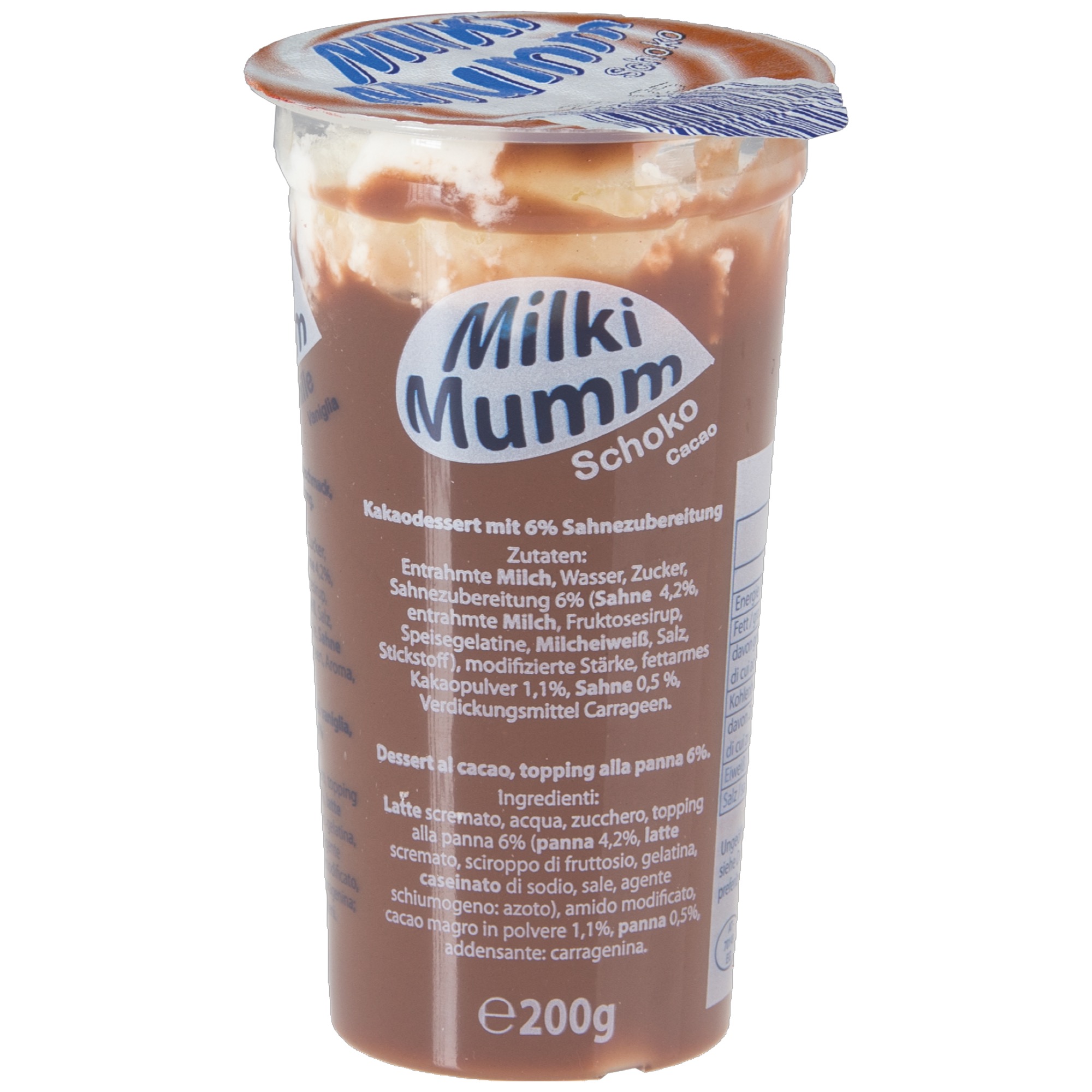 Milkimumm 200g, čokoládové