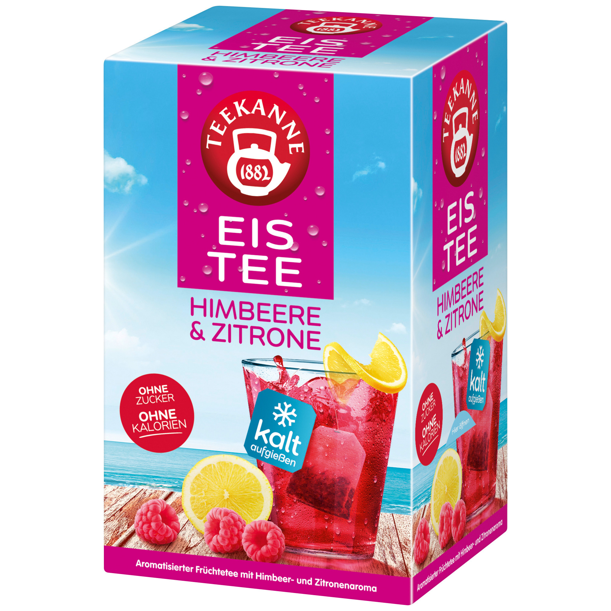 Teekanne Cool Sen. 18er, Himbeer Zitrone
