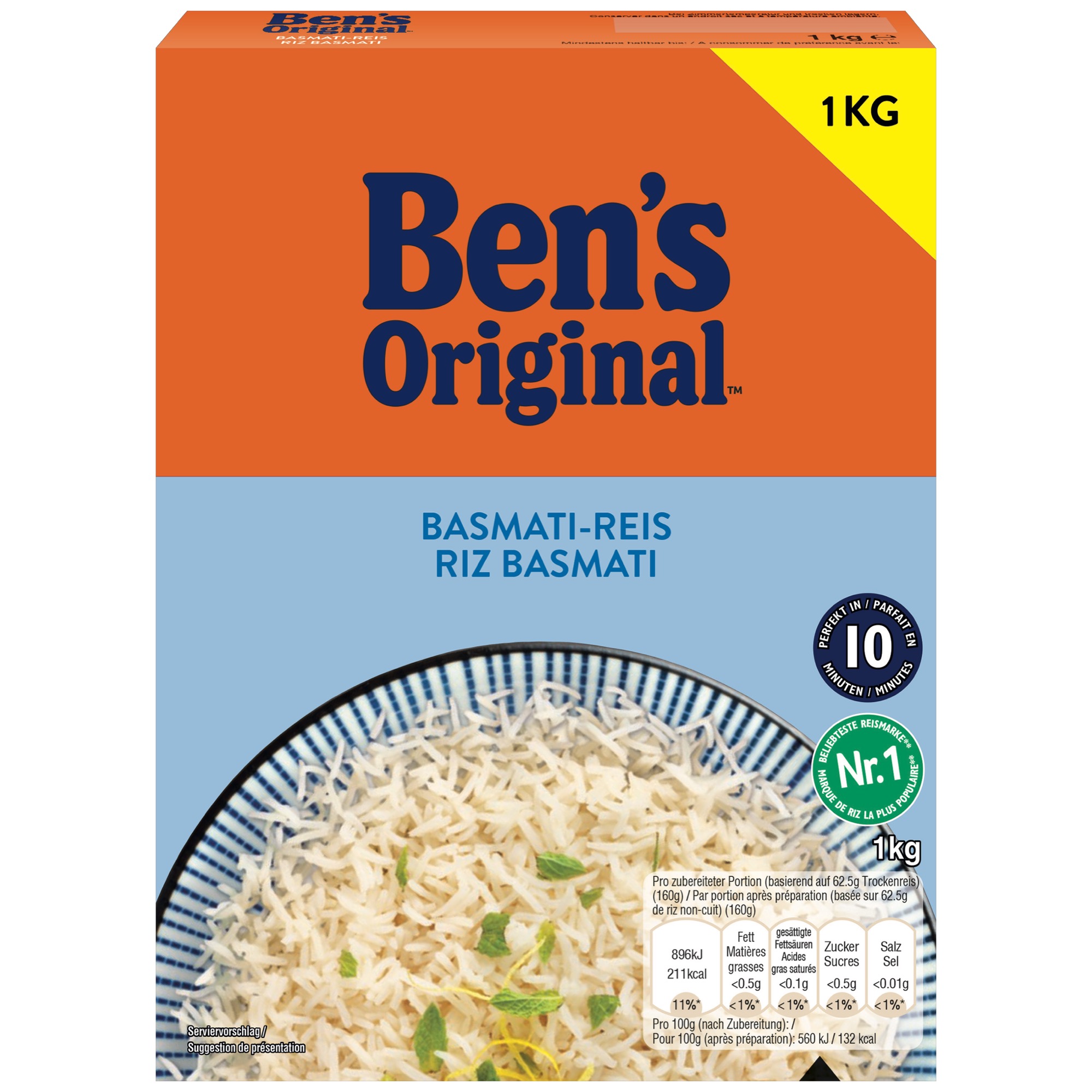 Ben's Orig. ryža Basmati 1kg voľná