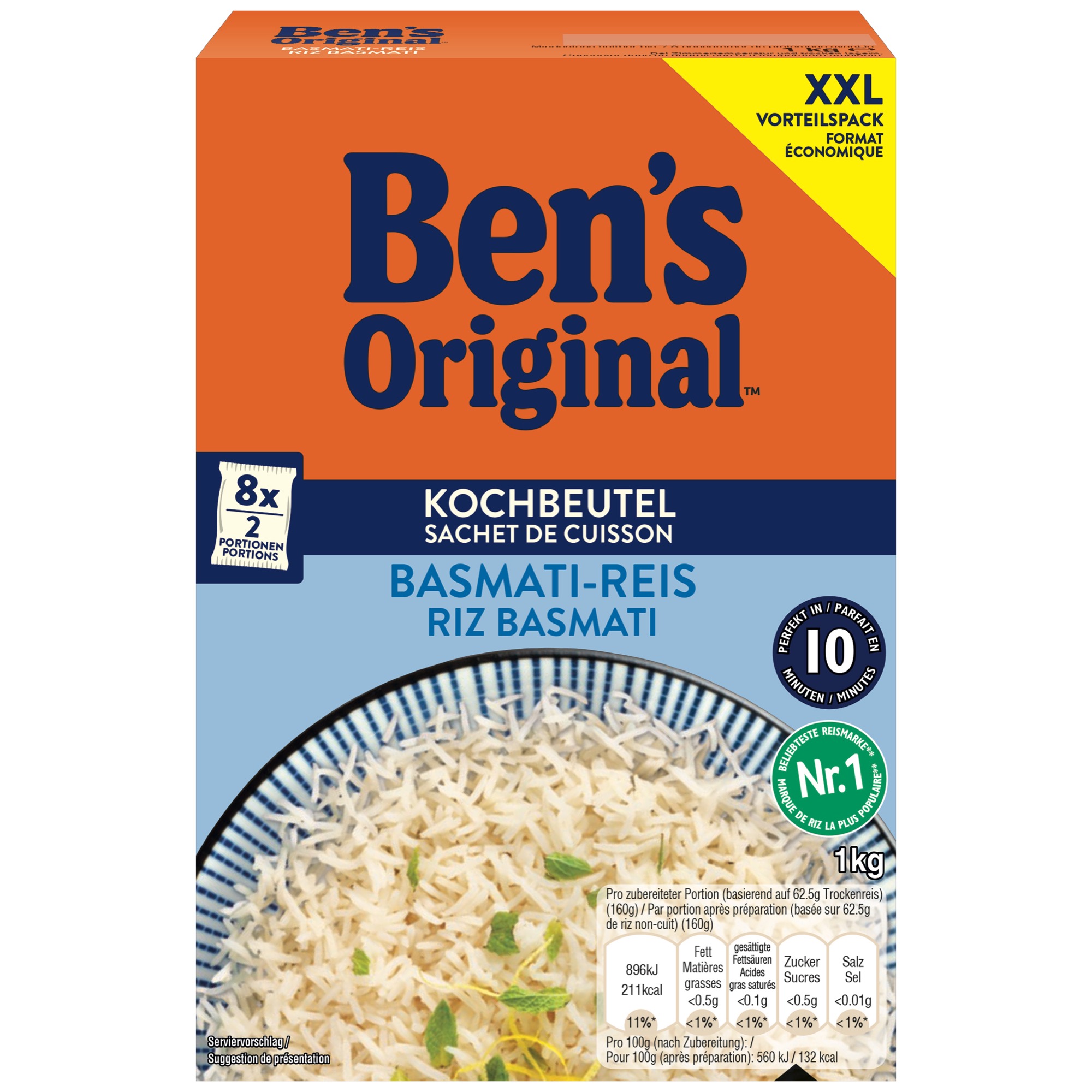 Ben's Orig. ryža Basmati 1kg var.vrecká