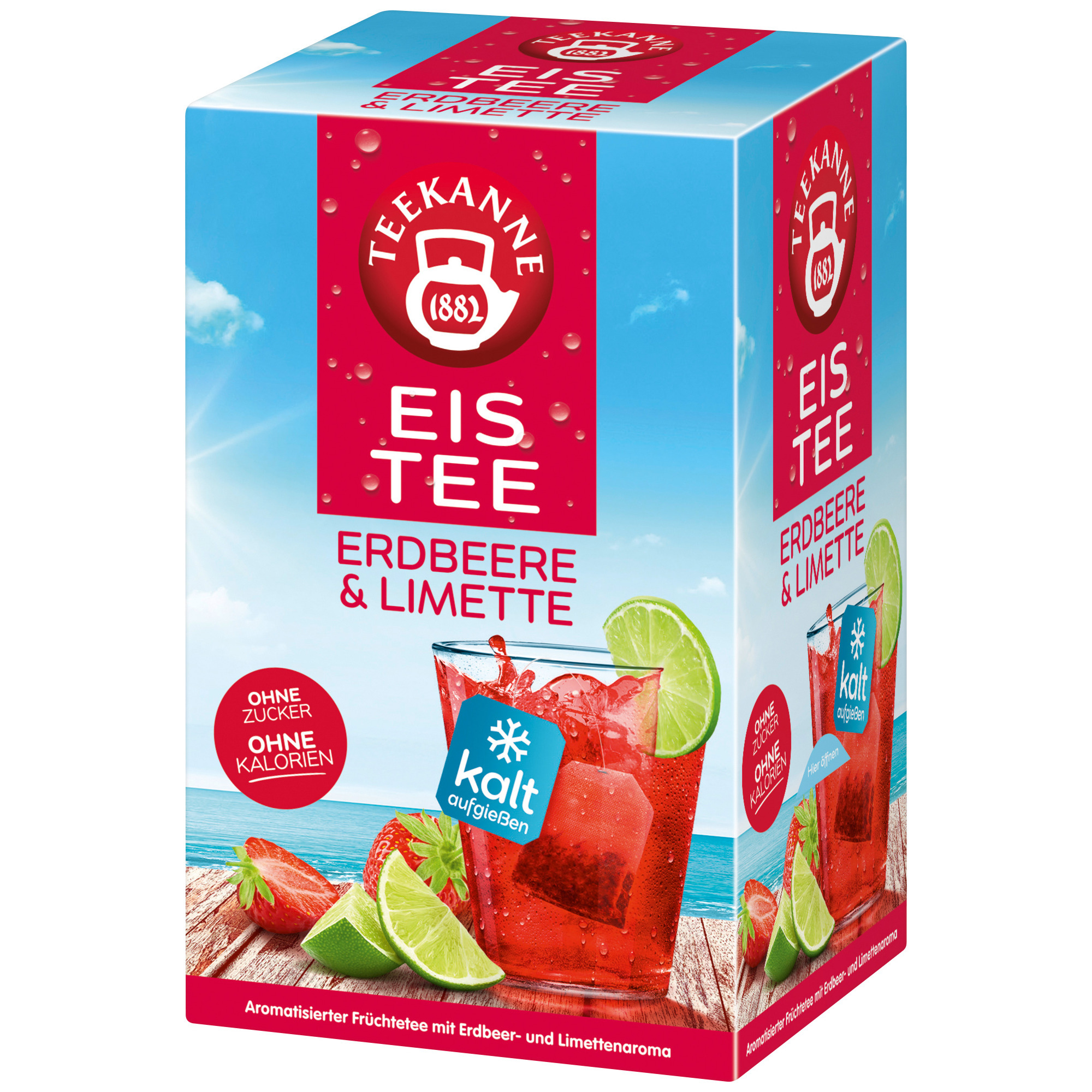 Teekanne Cool Sen. 18er,Erdbeer Limette