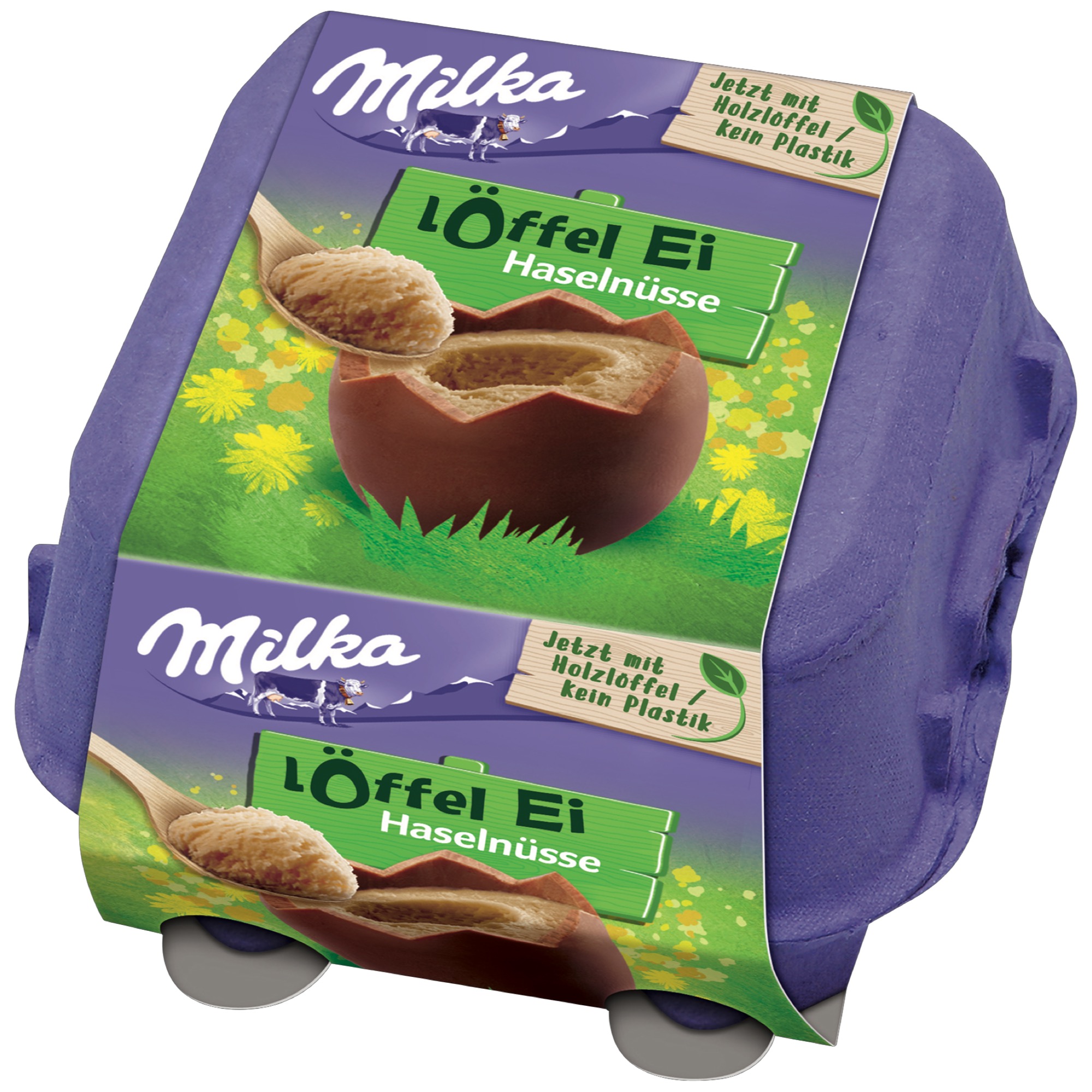 Milka vajce s lyž. 4ks 136g liesk. krém