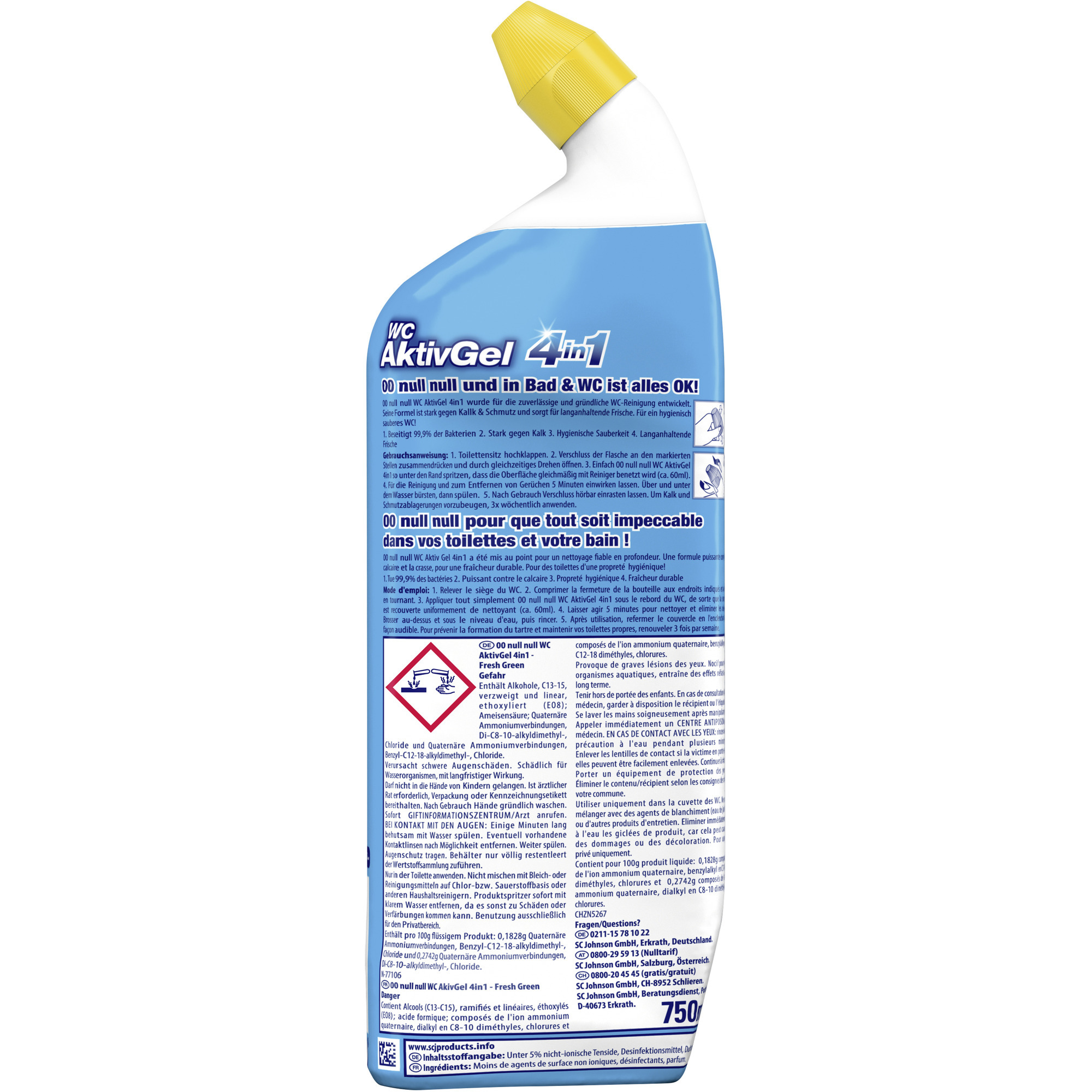 NullNull WC Akt.Gel 4in1 750ml, Fr.green