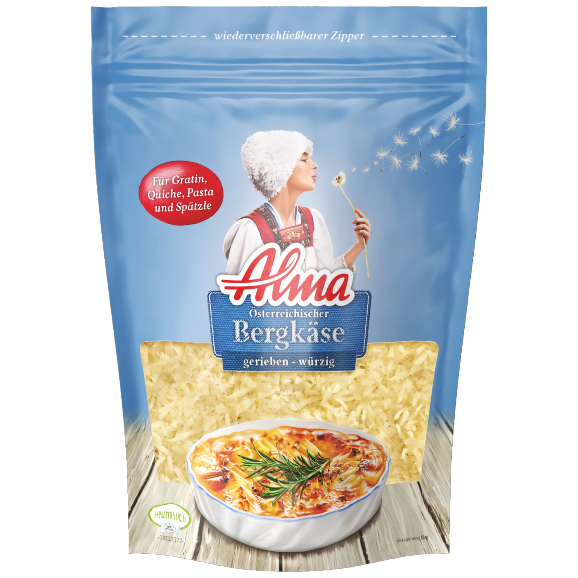 Alma Bergkäse gerieben 200g