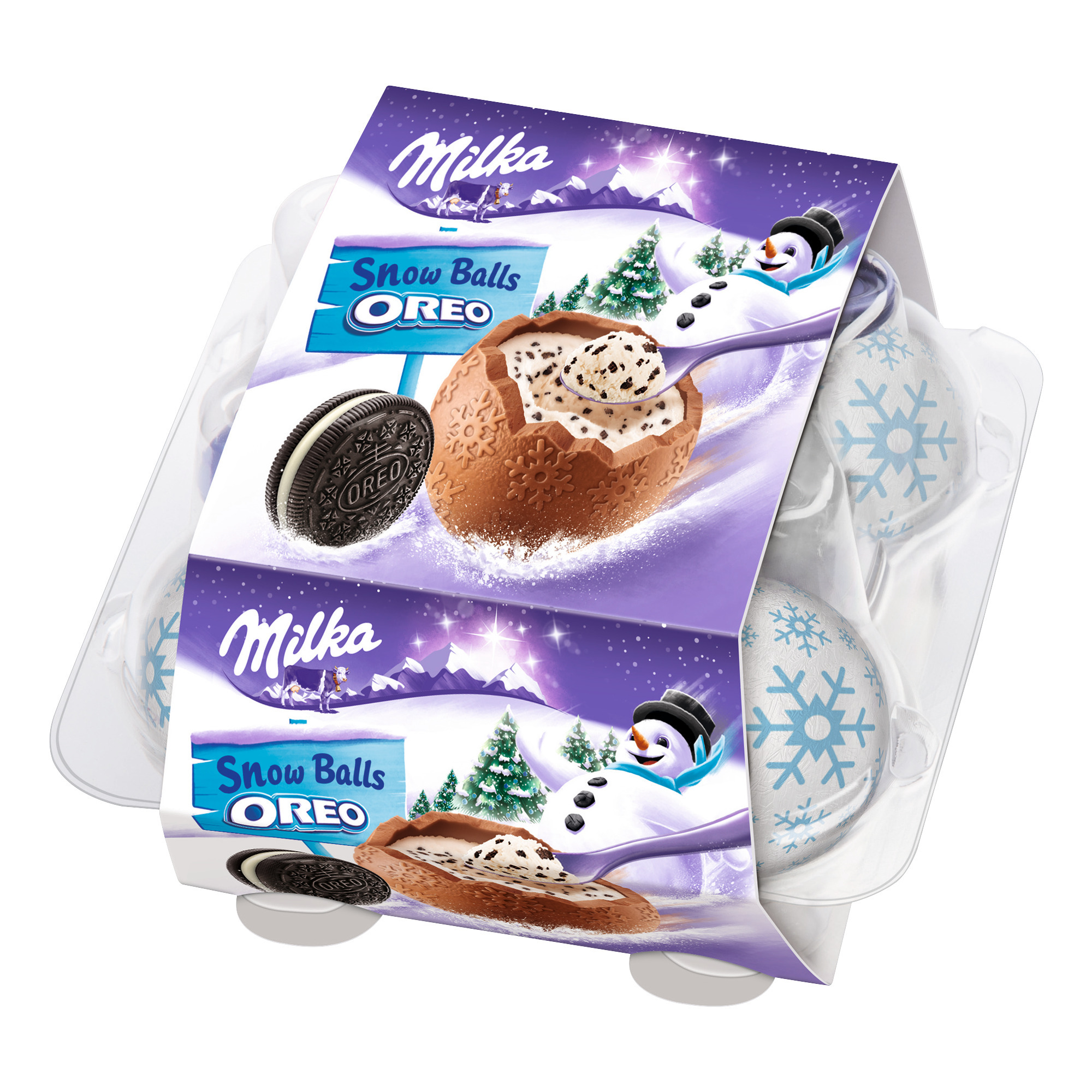 Milka Snowballs 112g, Oreo