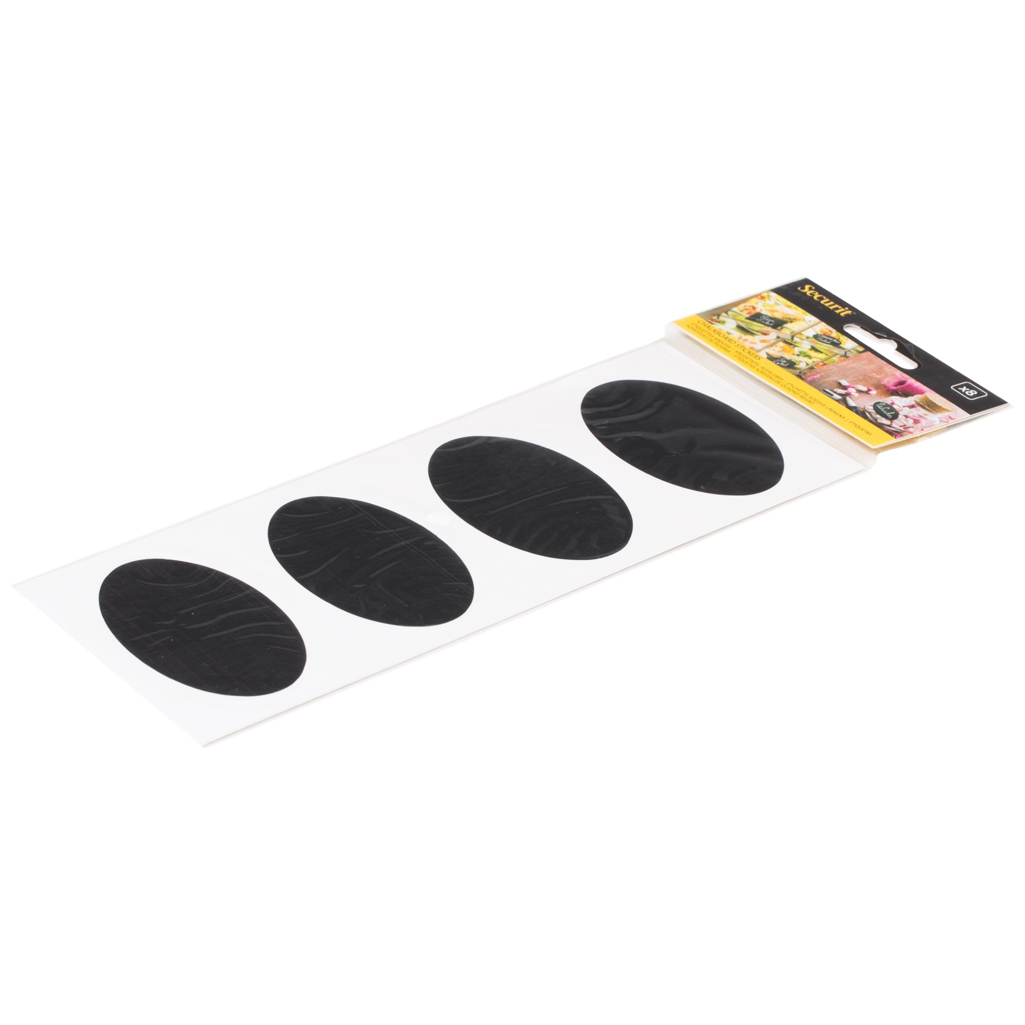 Securit Kreidetafelaufkleber oval 8er