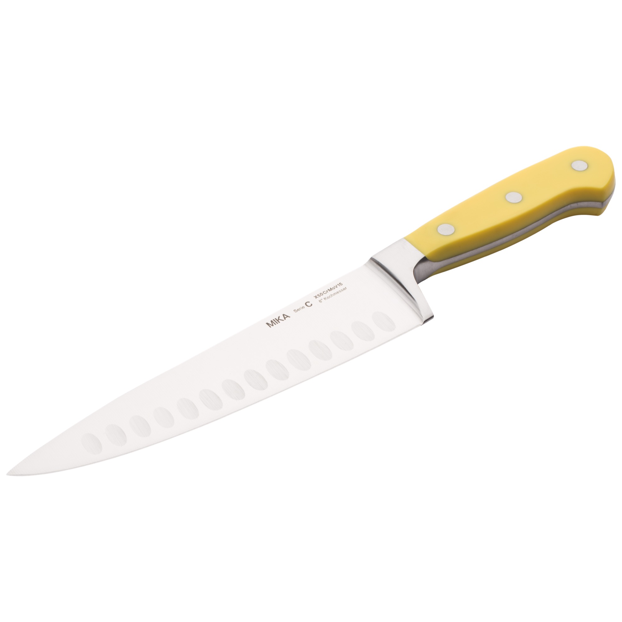 Mika kuchársky nôž 200mm žltá rúčka