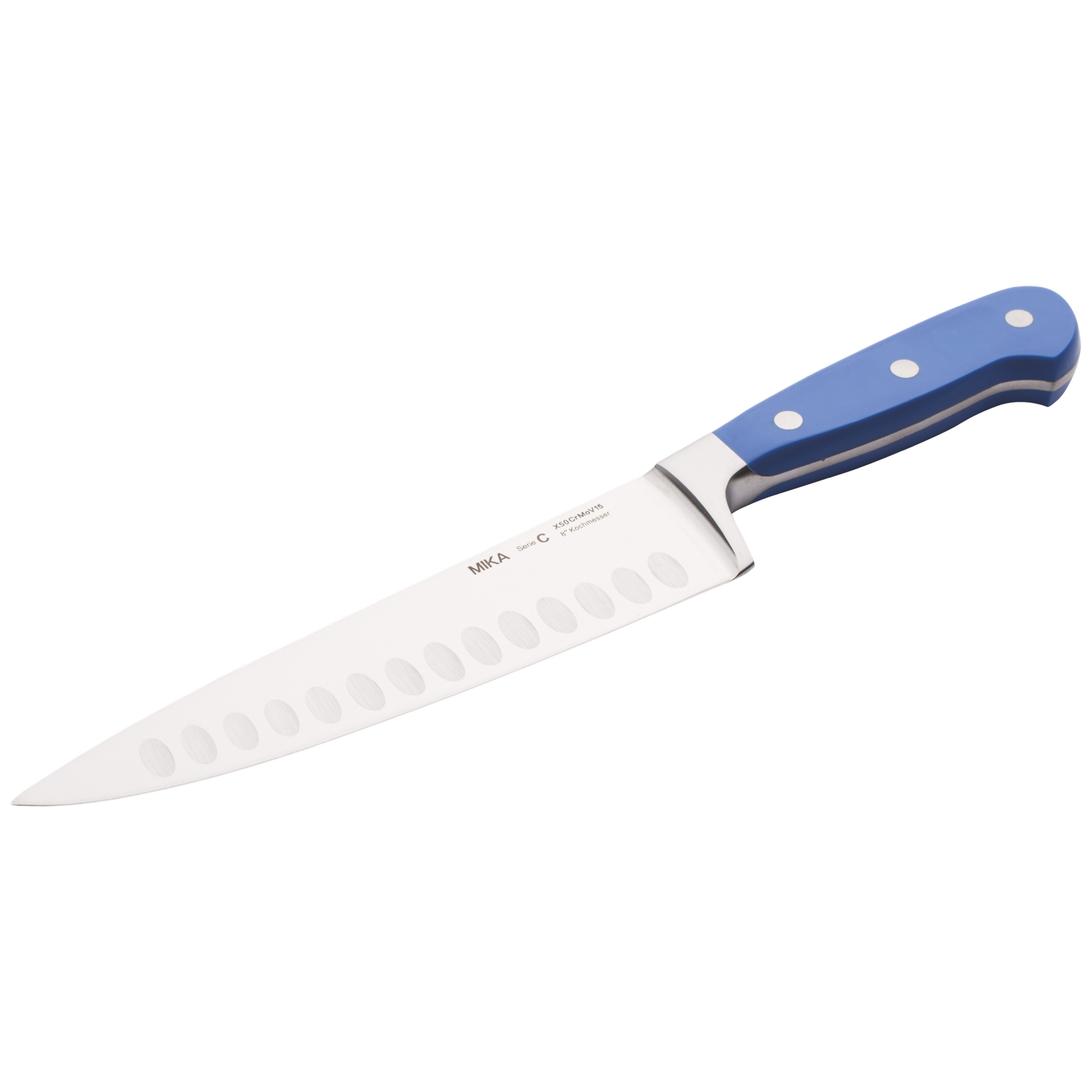 Mika kuchársky nôž 200mm modrá rúčka