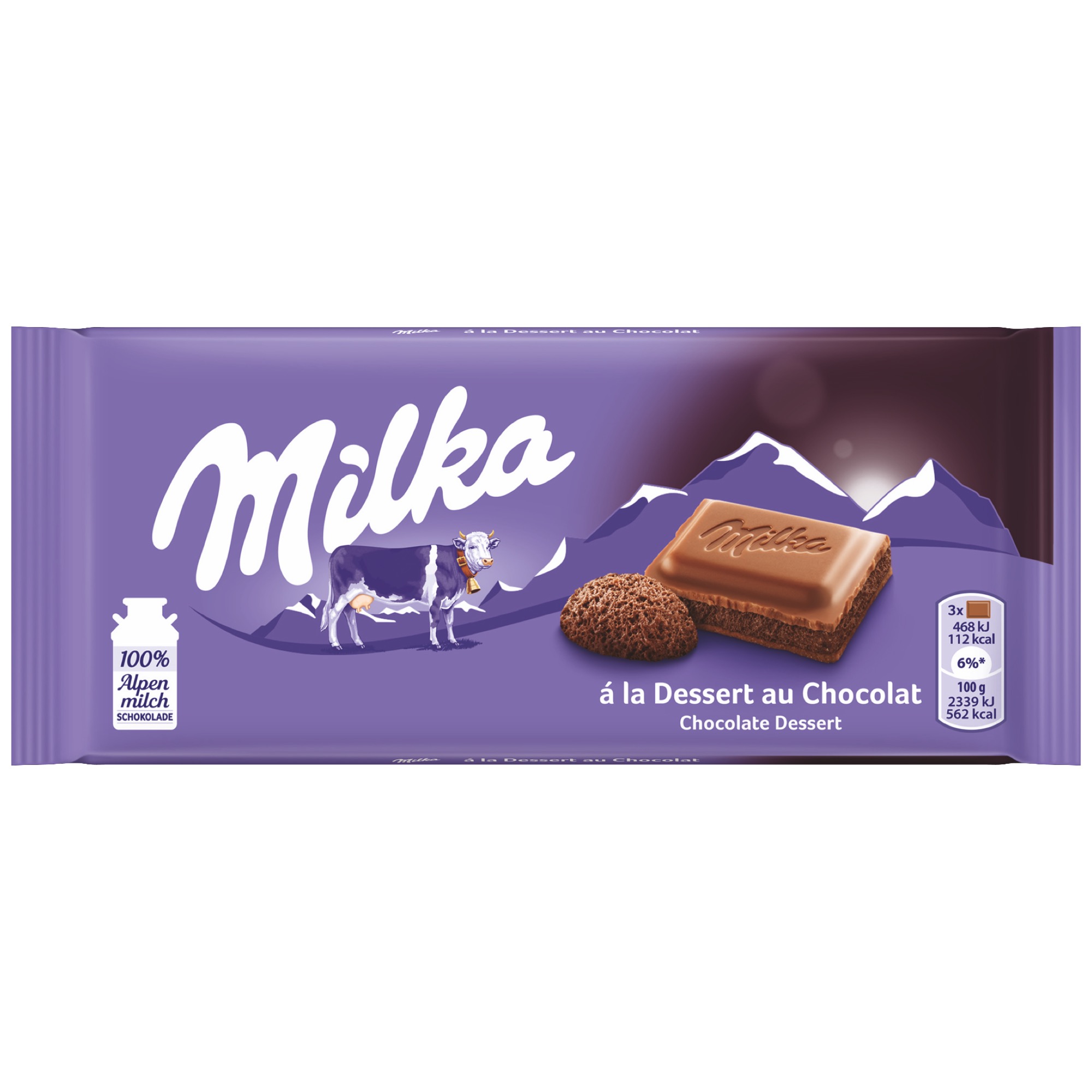 Milka čokoláda 100g, Dessert au Choc