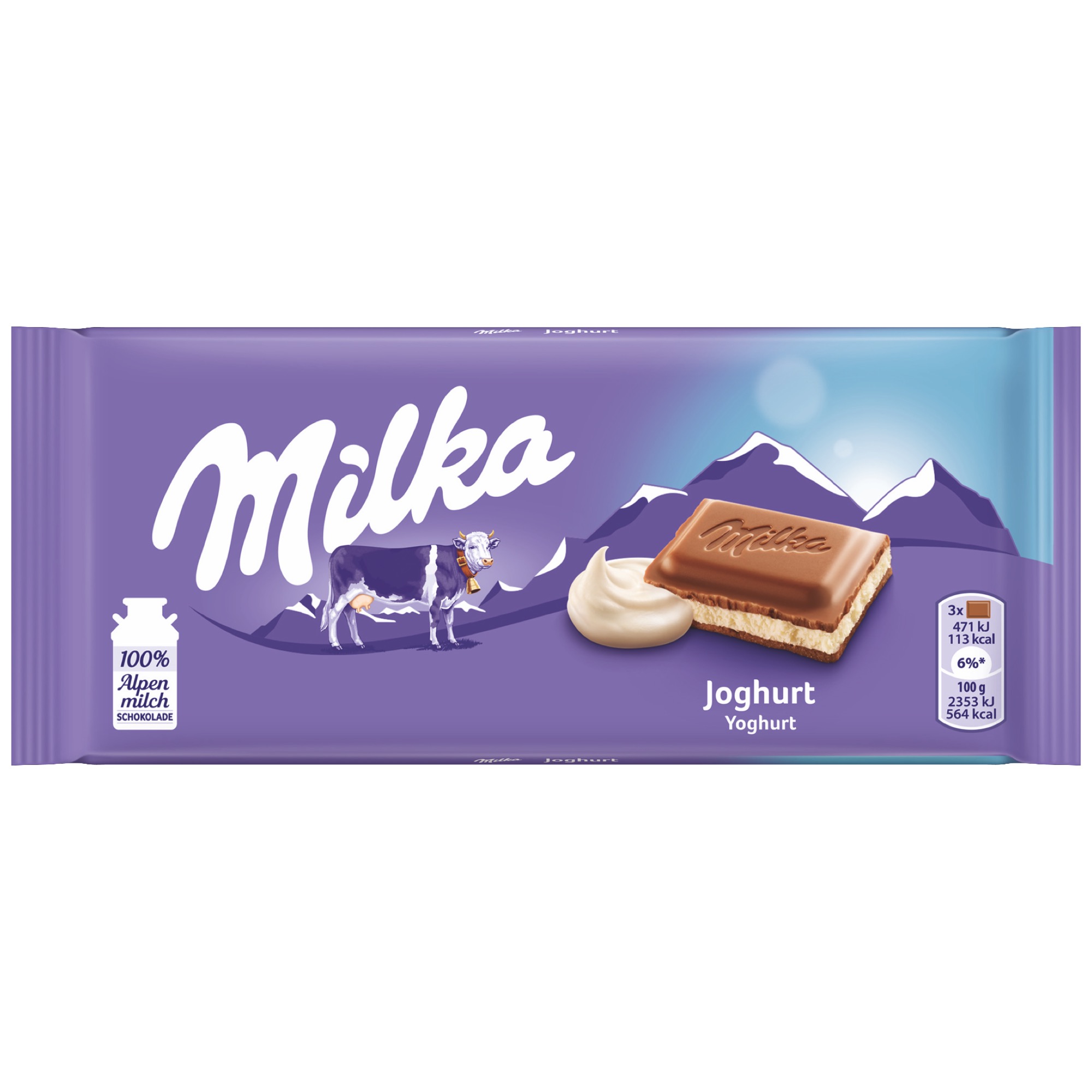 Milka čokoláda 100g, jogurt