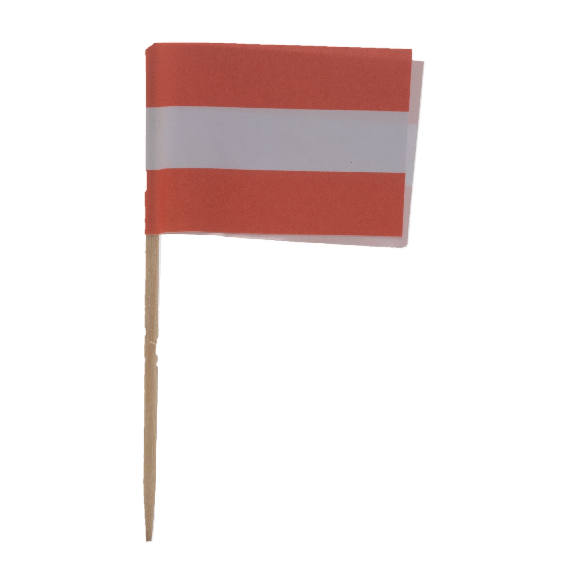 Špáradlo s vlajkou Rakúsko 6,8cm 100ks