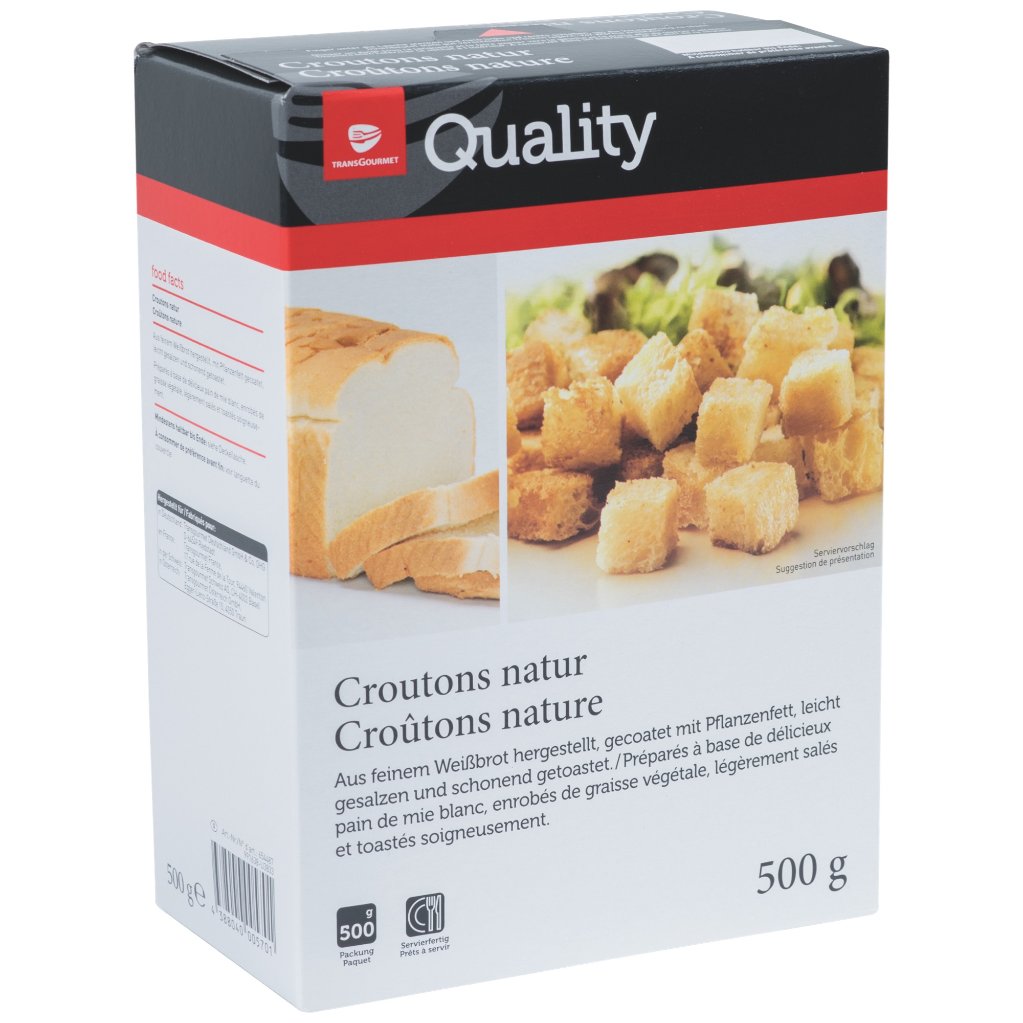 Quality Croutons 500g, Natur