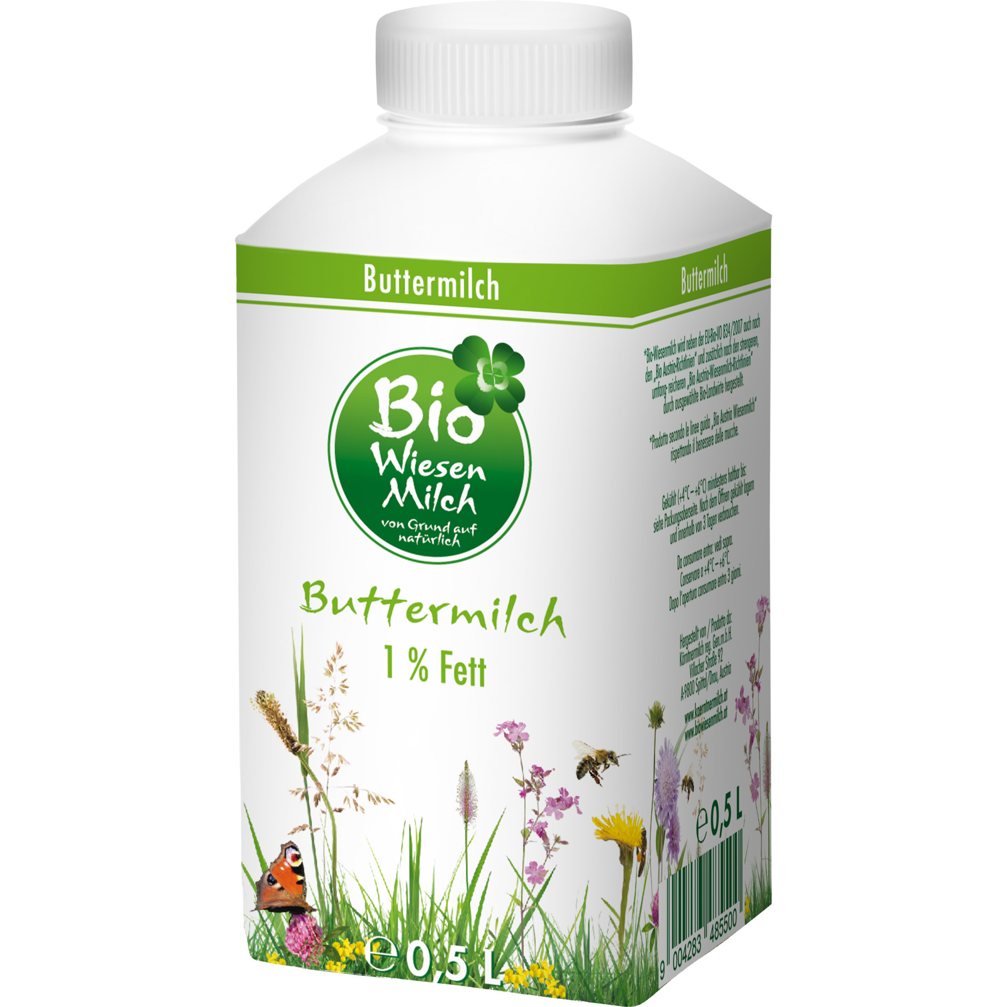 Bio Wiesenm. Buttermilch 1% 500ml