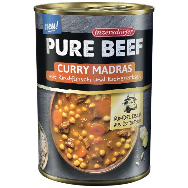 Inzers. Pure Beef 400g, Ind.Curry Madras