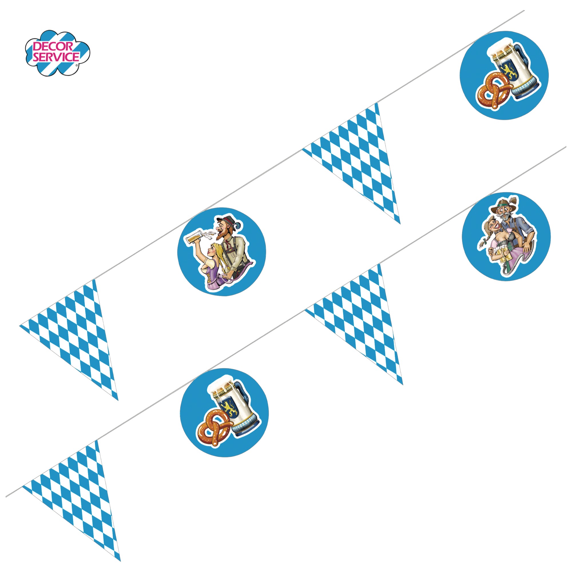 Wimpelkette Oktoberfest Motive 4m