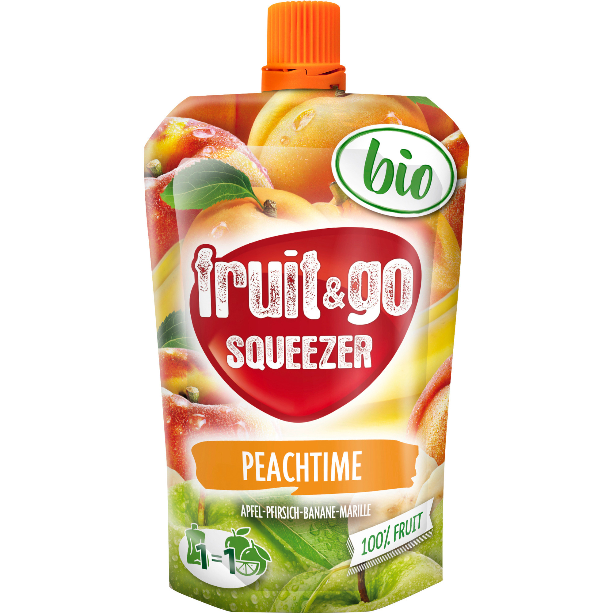 Bio fruit&go Squeezer Mischkarton 100g