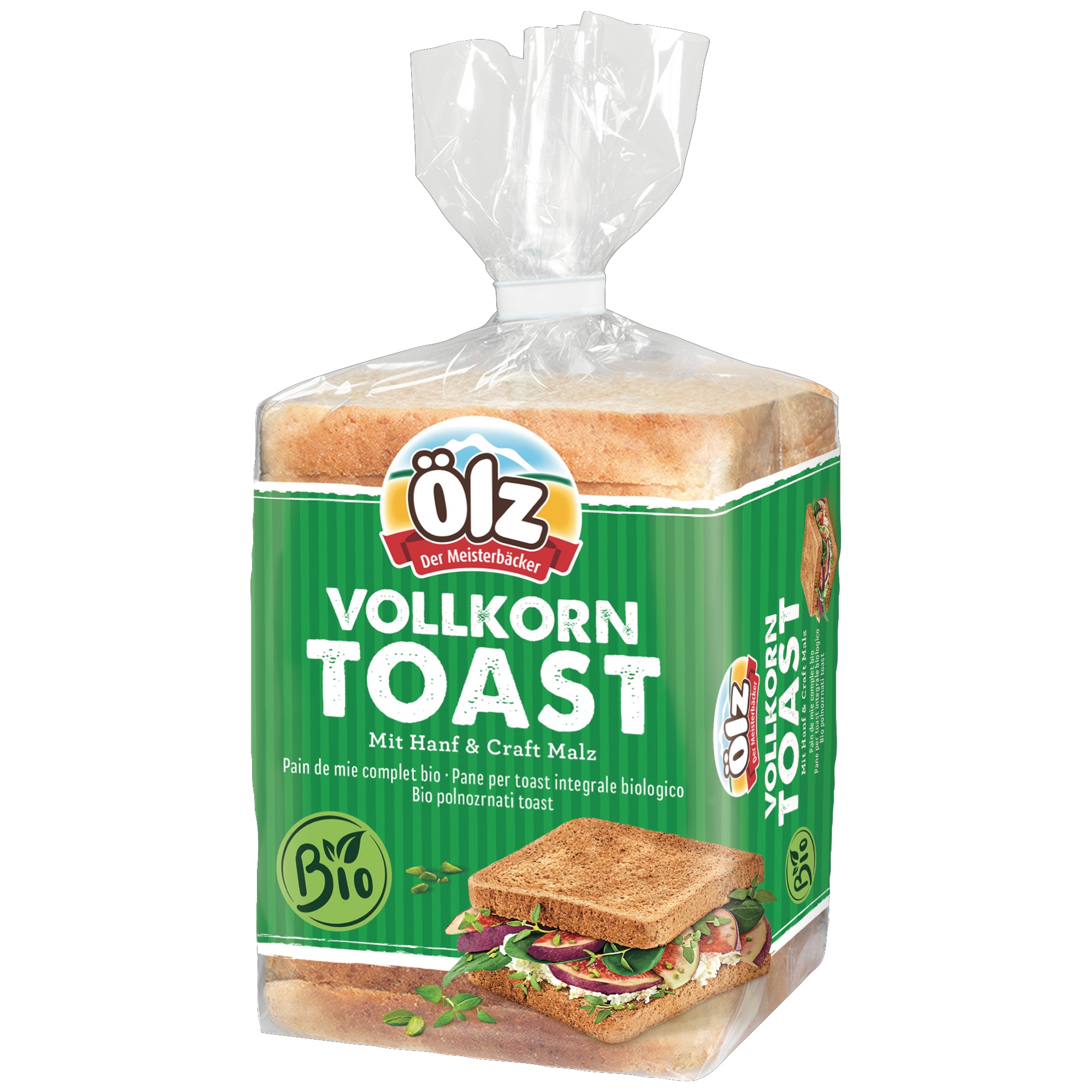 Ölz Bio celozrnný toast kon./slad 250g