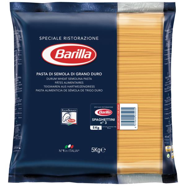 Barilla cestoviny 5kg, Spaghettini No.3
